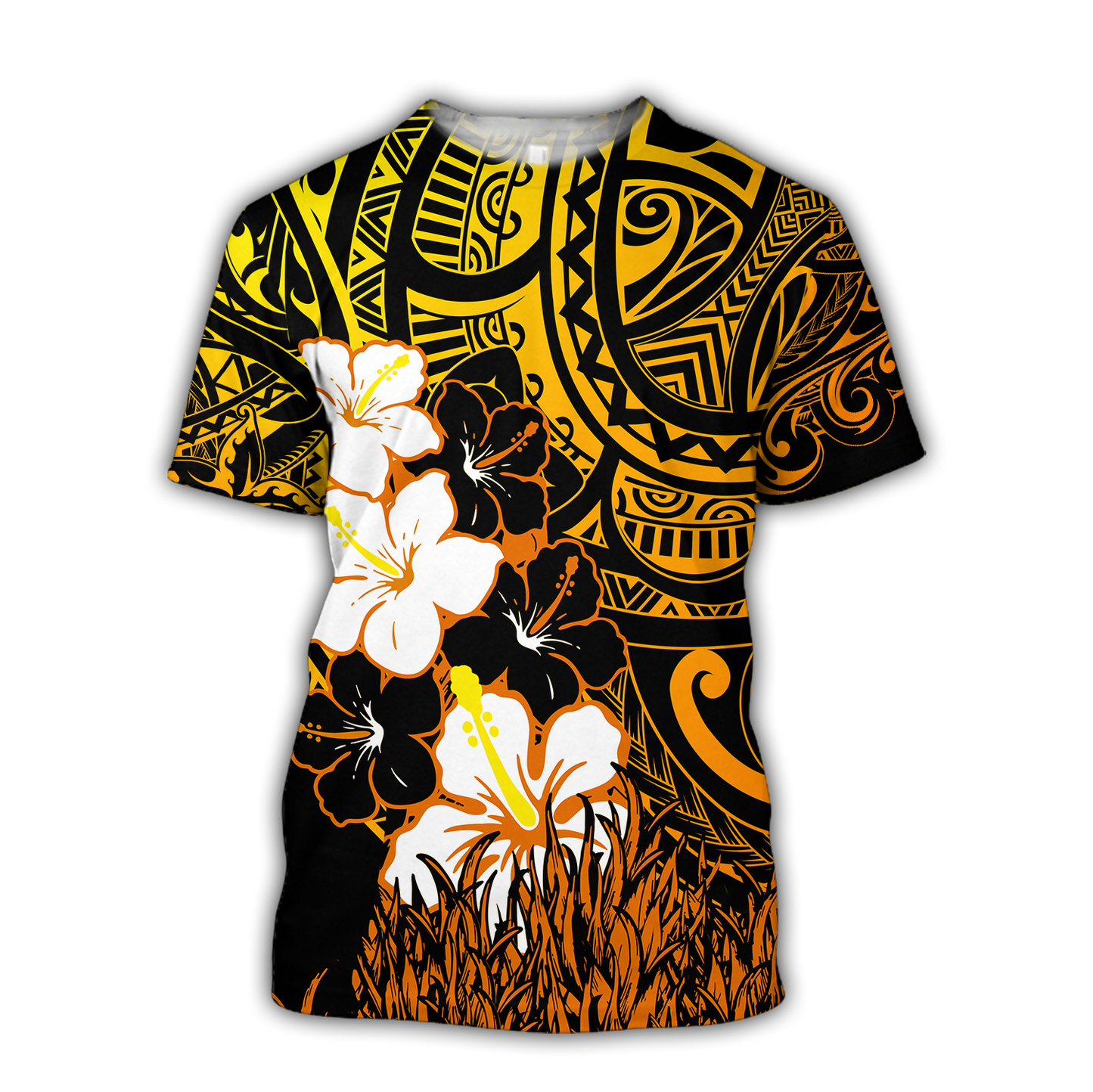 Amazing Polynesian Hibiscus And Tattoo Hawaii Style Unisex Deluxe Hoodie ML