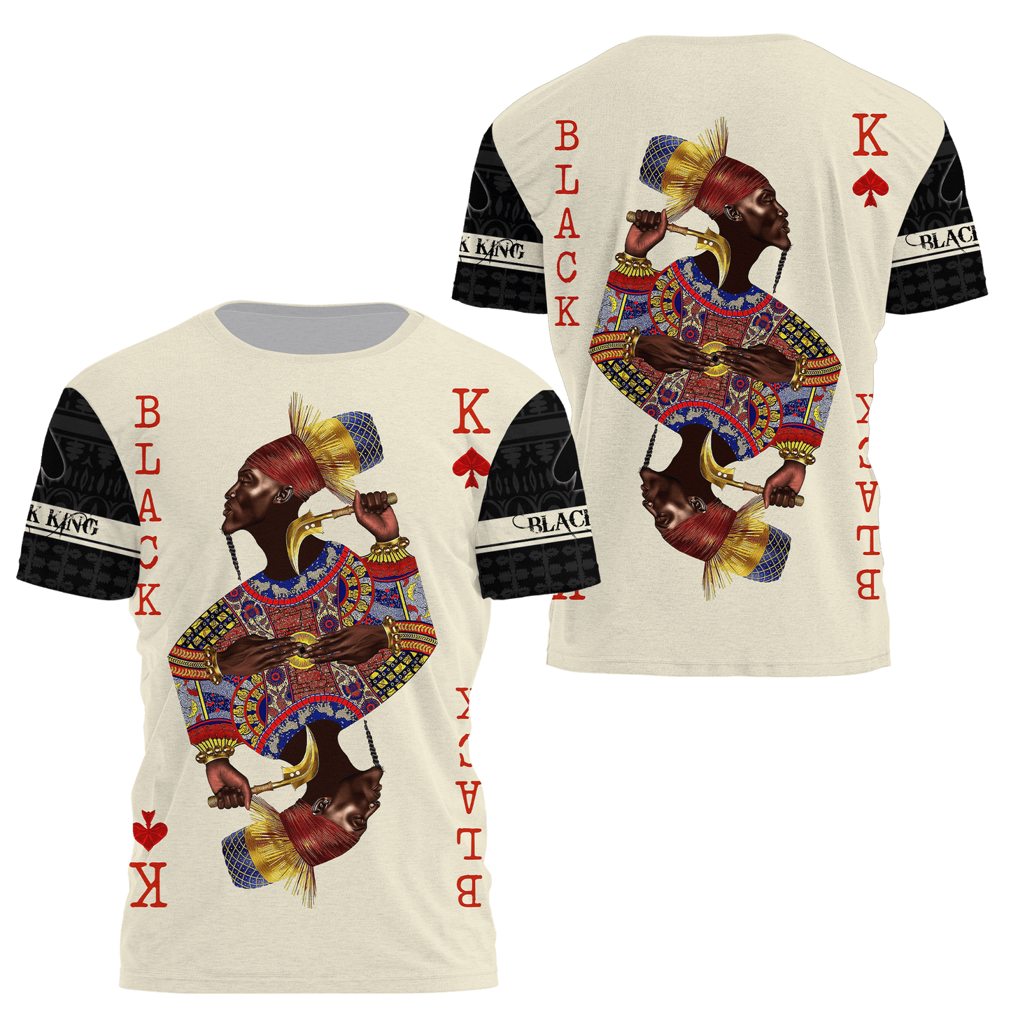 African Culture Black King Unisex Hoodie ML