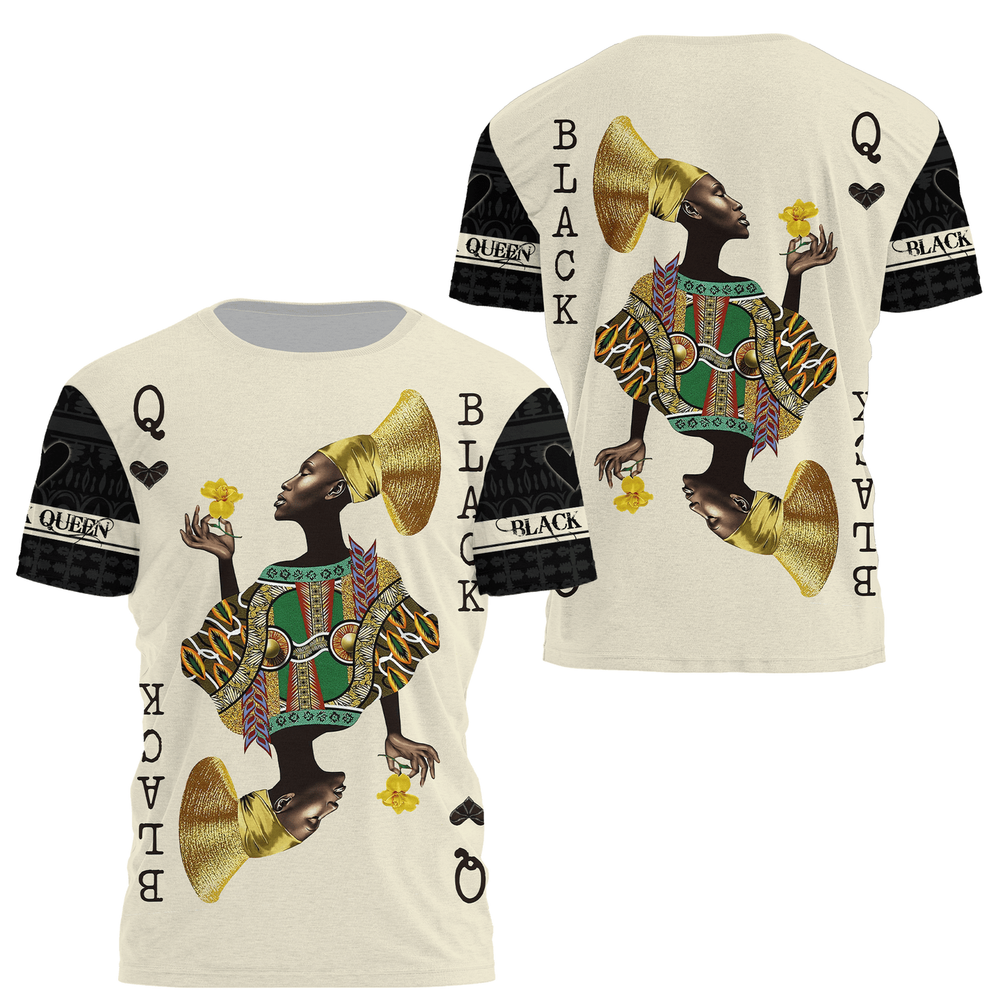 African Culture Black Queen Unisex Hoodie ML