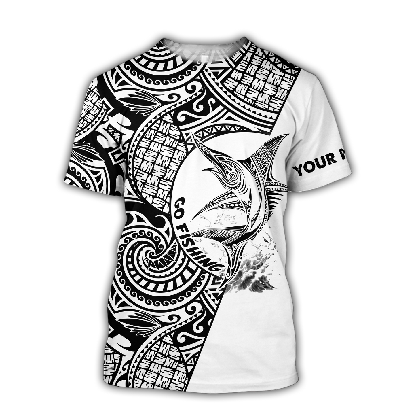 Amazing Polynesian Go Fishing Marline Fish Personalized Unisex Deluxe Hoodie ML