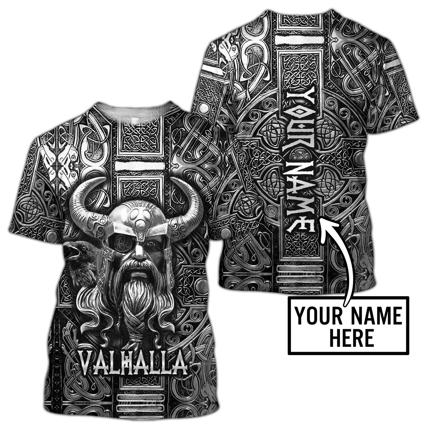 Valhalla Custom Name Unisex Shirts
