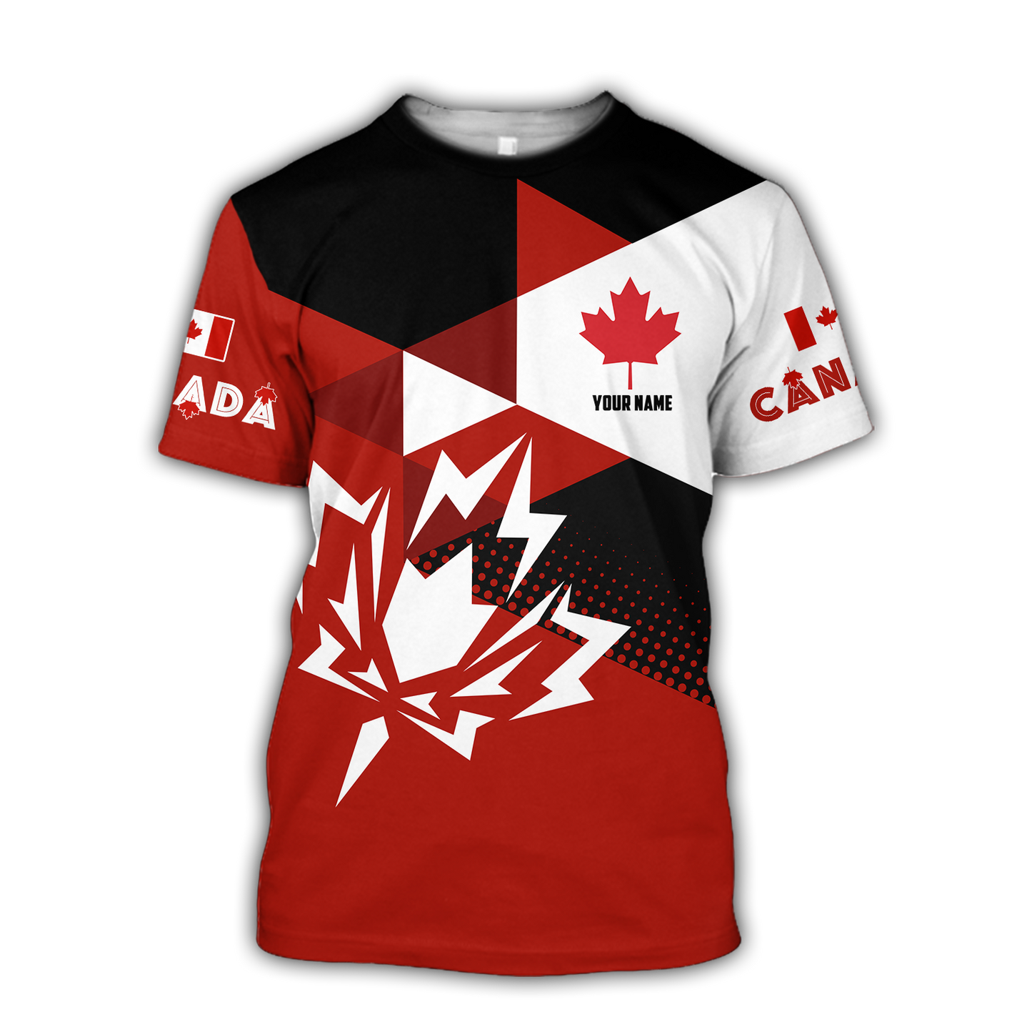 Canada Day No22 Personalized Maple Leaf Pullover Premium Unisex Hoodie