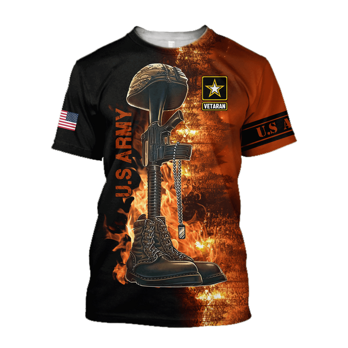 US Army Veteran 3D All Over Printed Unisex Hoodie AM28052103