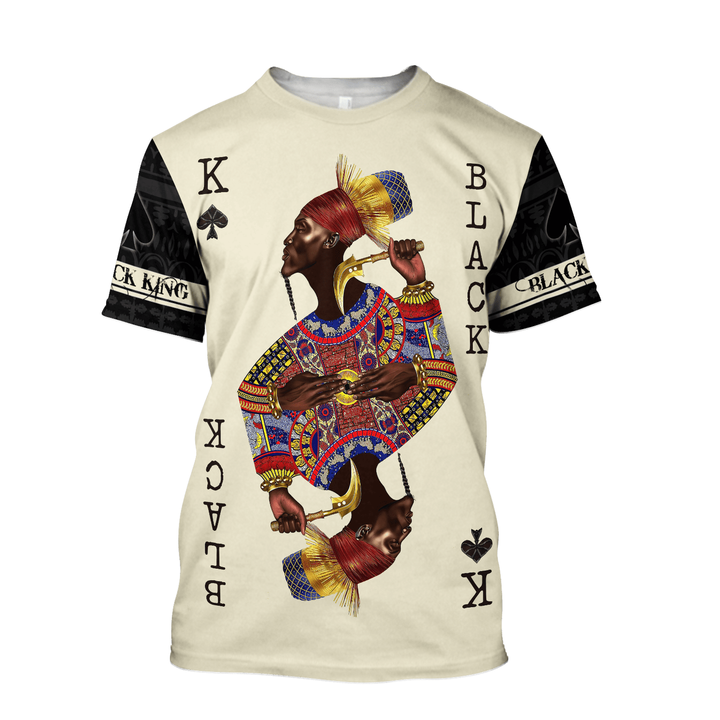 African Culture Black King Combo Tshirt And Boardshort ML