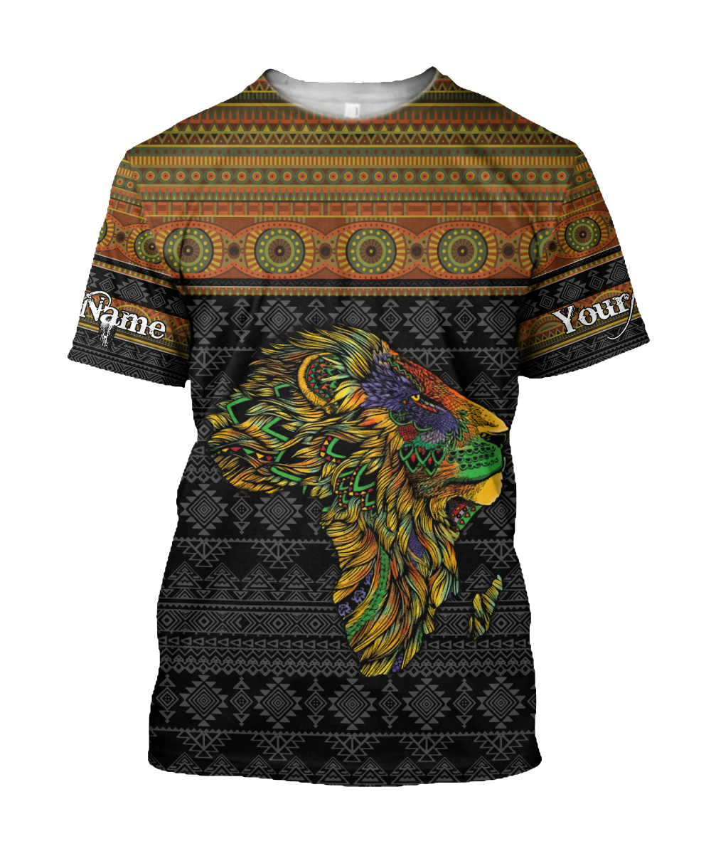 African American Persionalized Your Name 3D All Over Printed Shirts JJ28052101 KT