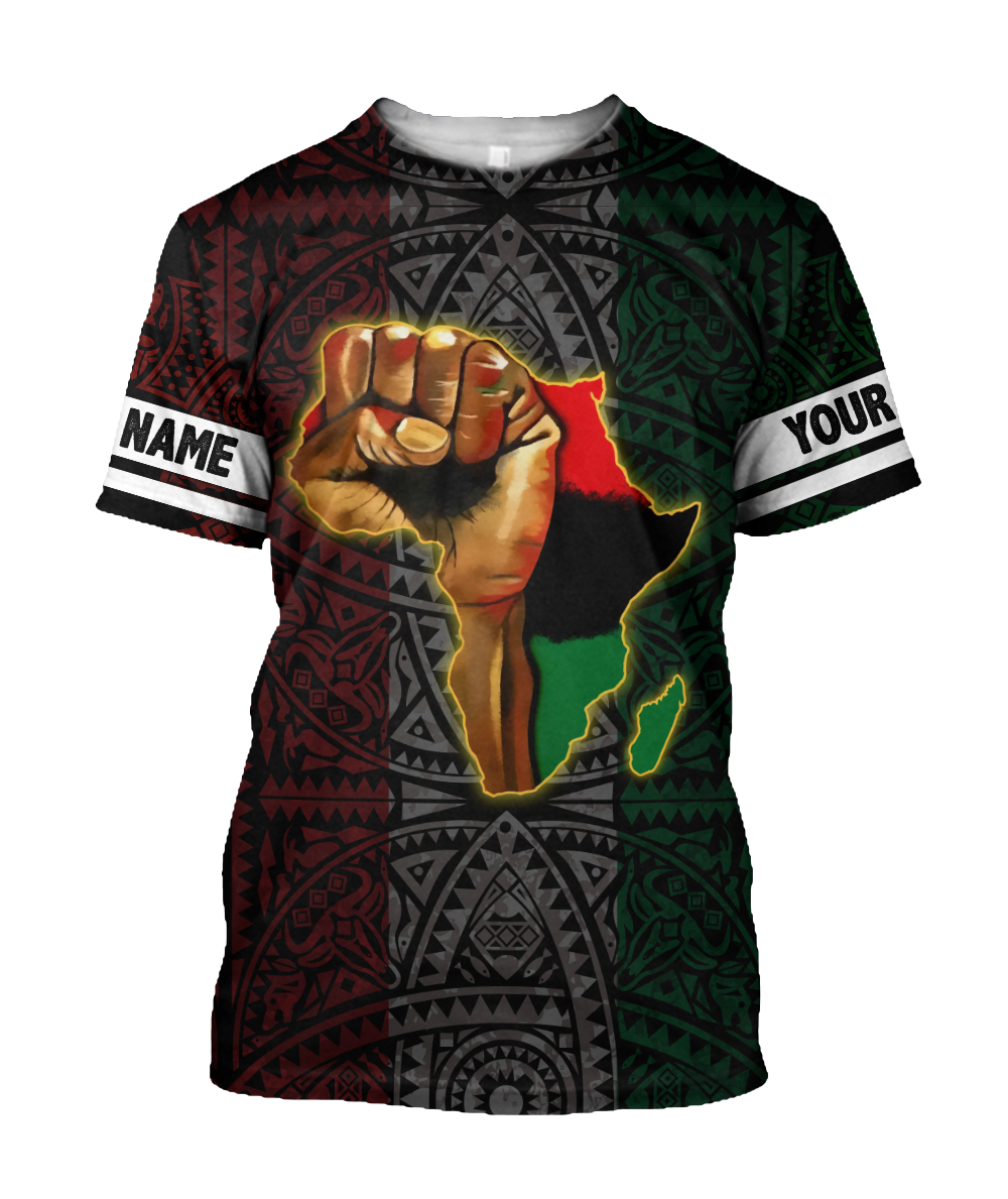 African American Persionalized Your Name 3D All Over Printed Shirts JJ27052101 KT