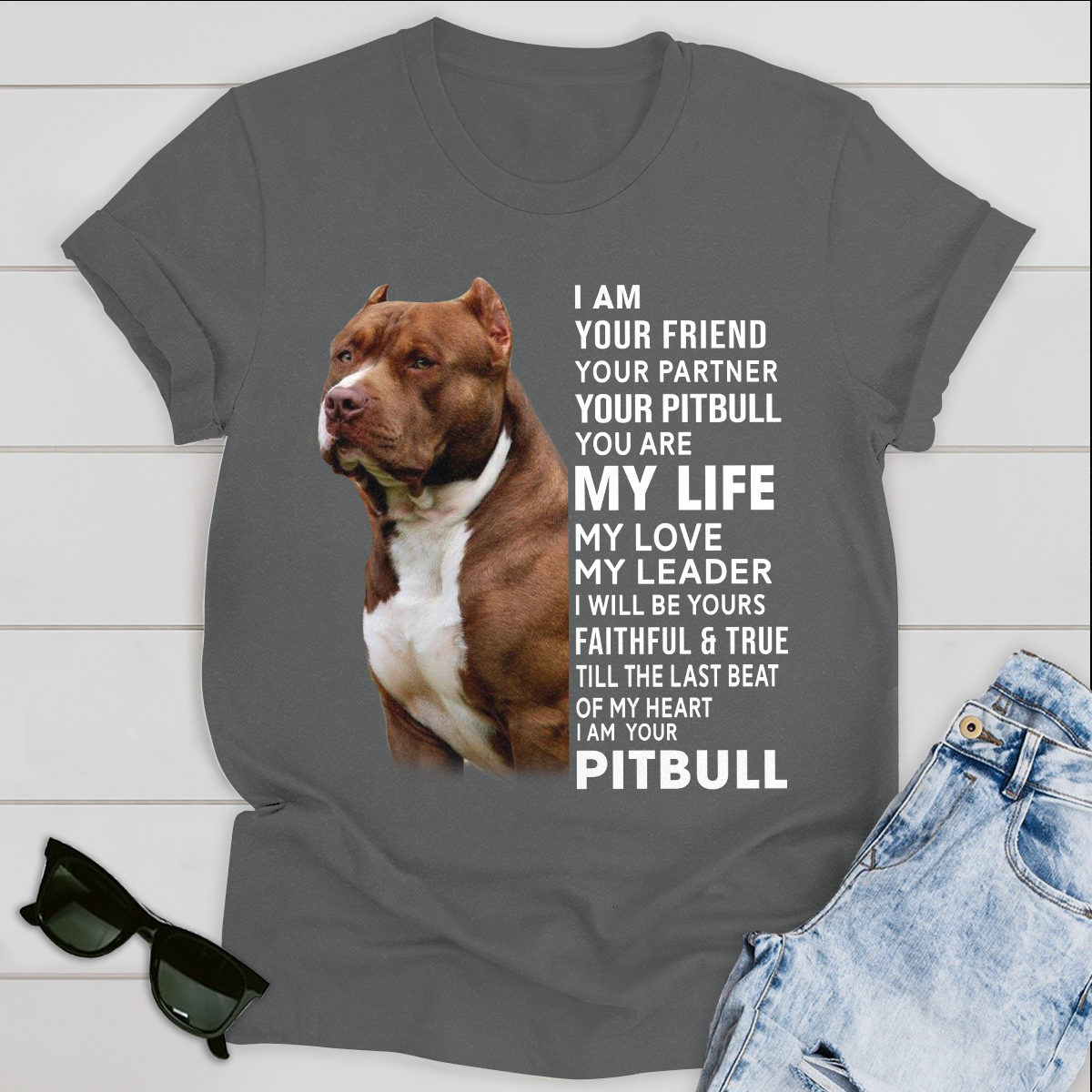Dog T-shirt I Am Your Pitbull