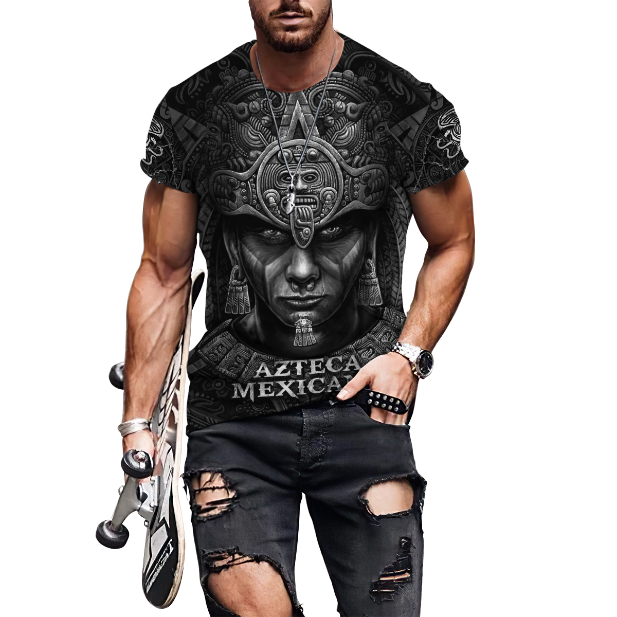 Aztec Mexican 3D All Over Printed Unisex Shirts DQB24062101