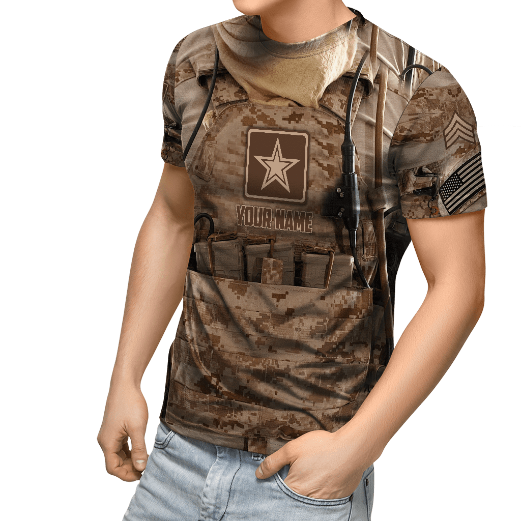 US Army Veteran Camo 3D All Over Printed