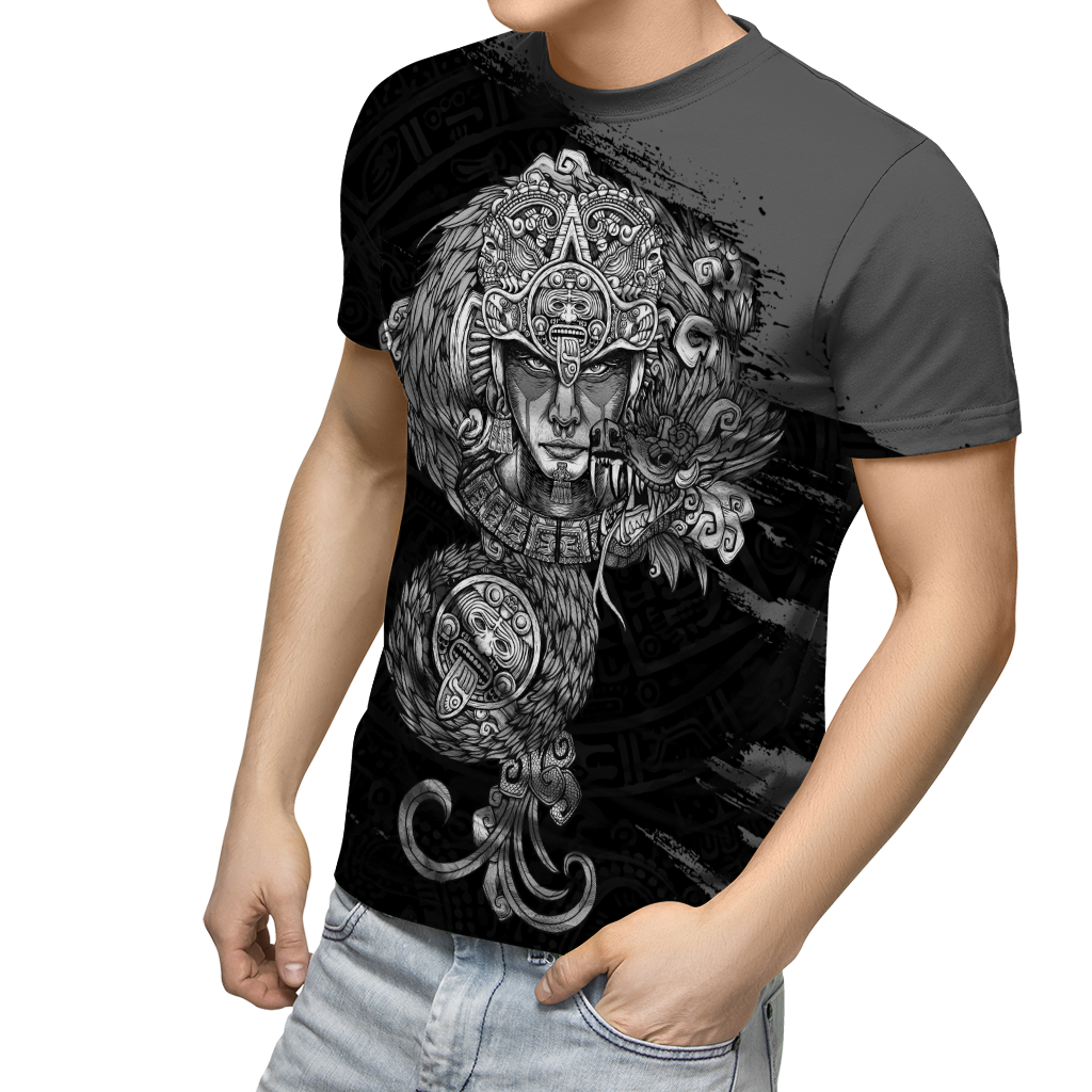 Aztec Warrior 3D All Over Printed Unisex Hoodie no1