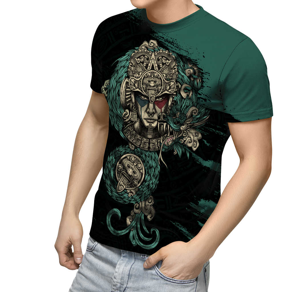 Aztec Warrior 3D All Over Printed Unisex Hoodie no3