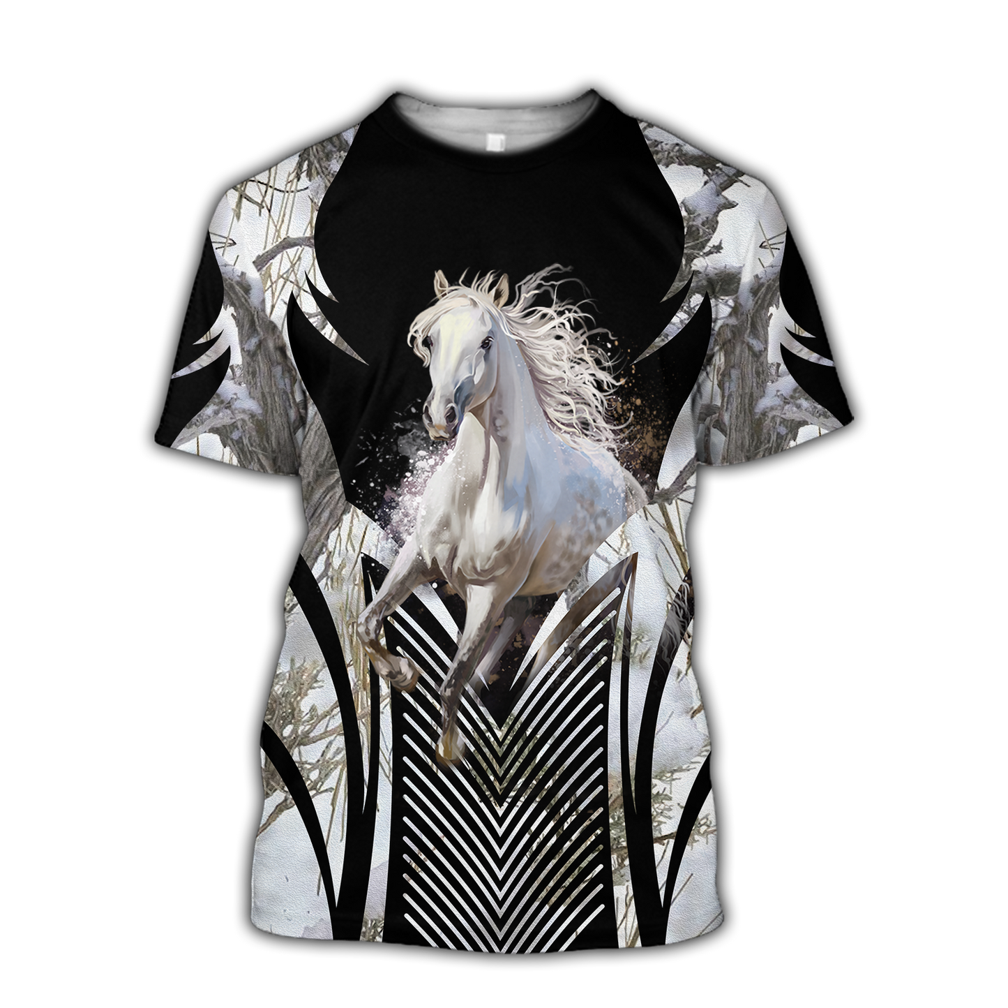 White Horse 3D All Over Printed Shirts For Men And Women NTN1218204CL