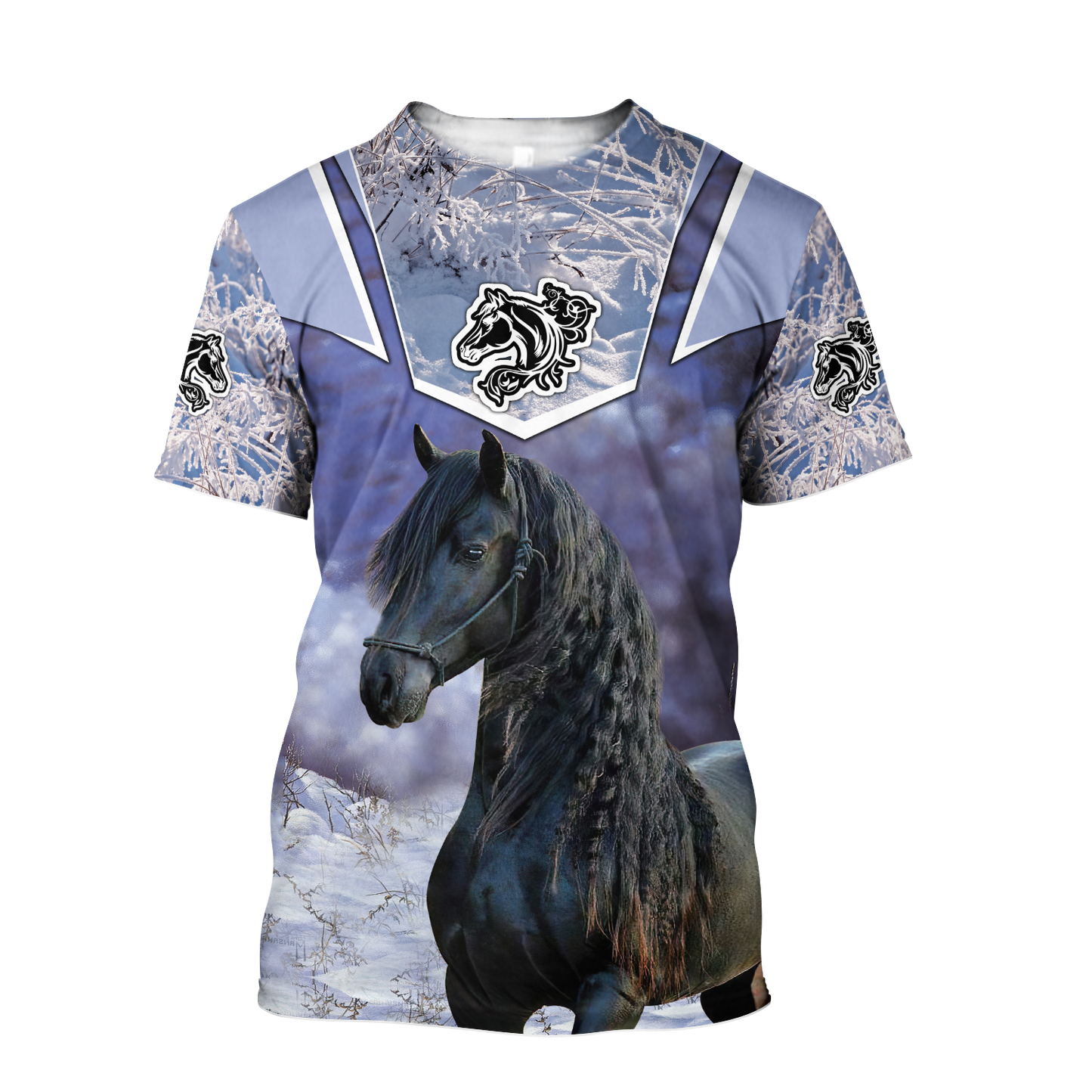 Beautiful Friesian Horse 3D All Over Printed Unisex Shirts MH23122004CL