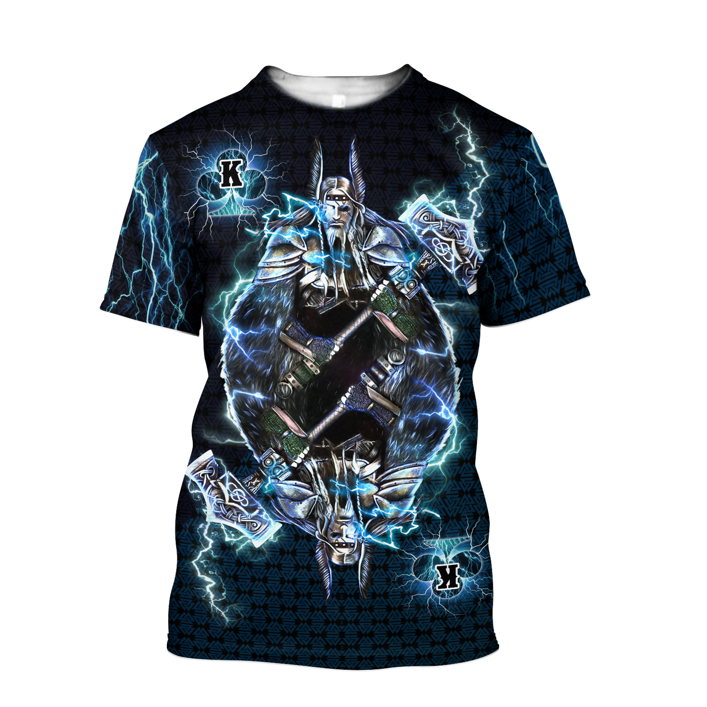 Thor The True King Vikings All Over Printed Unisex Deluxe Hoodie ML