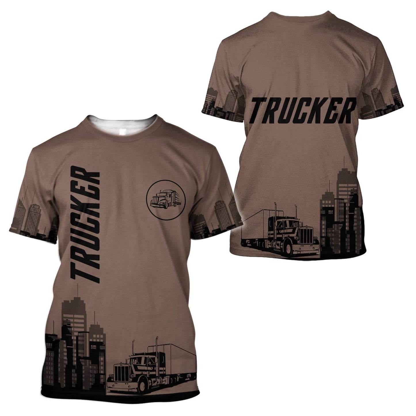 Trucker 3D All Over Printed Shirts For Men and Women