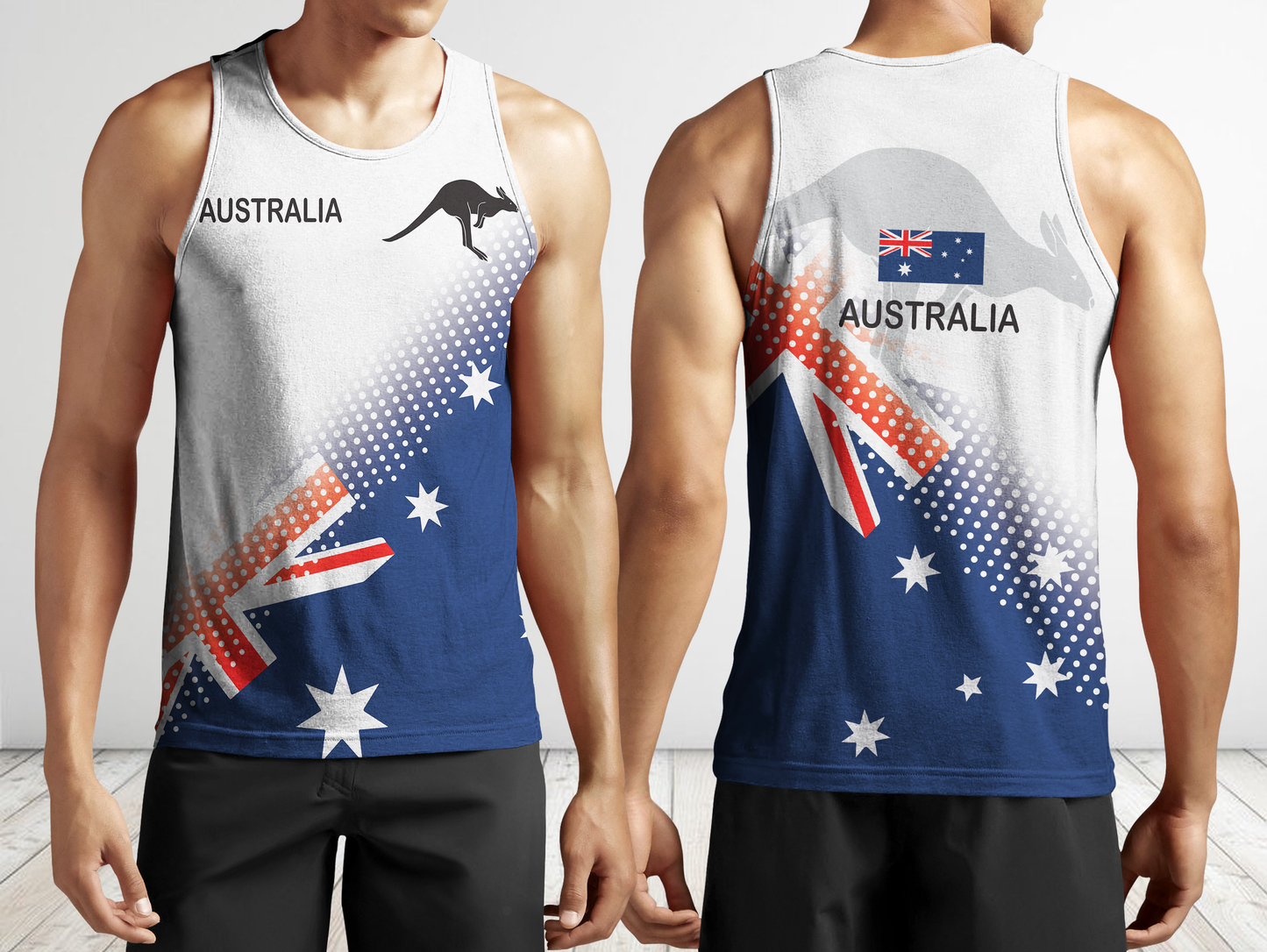 Australia Flag Zip Hoodie Dots Version PL - Amaze Style™-Apparel