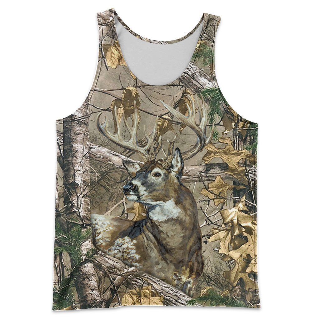 3D All Over Printed Deer in Camo - Amaze Style™-Apparel