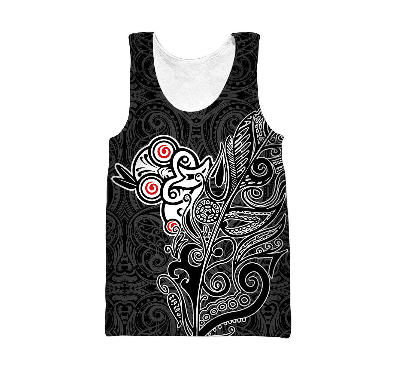 Tiki fern maori hoodie all over printed shirts for men and women AZ301201 - Amaze Style™-Apparel
