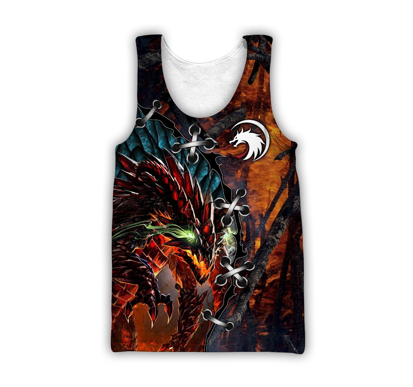3D Tattoo and Dungeon Dragon T Shirt Hoodie TR121202-Apparel-NM-Men's tank top-S-Vibe Cosy™