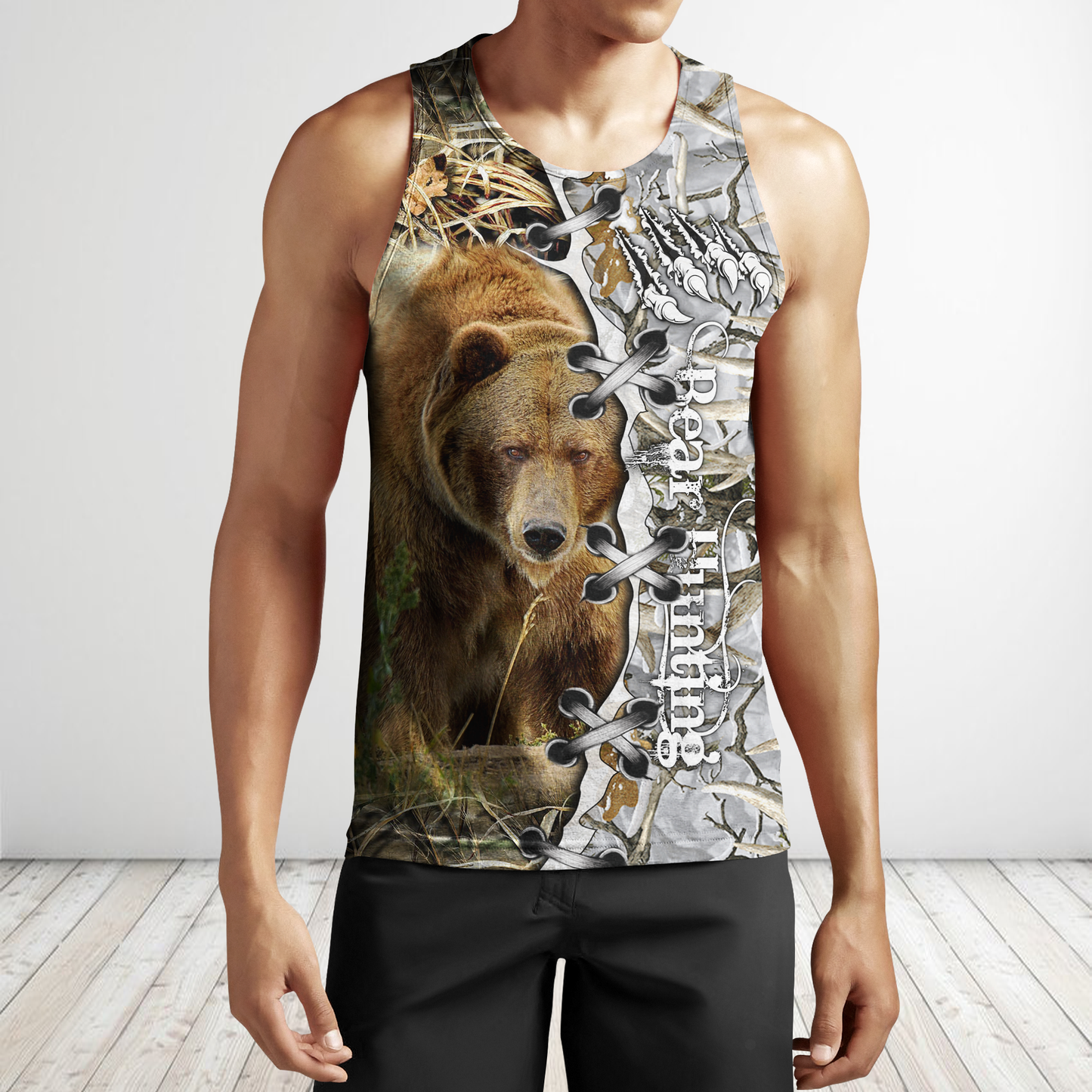 BEAR HUNTING CAMO 3D ALL OVER PRINTED SHIRTS FOR MEN AND WOMEN Pi061202 PL - Amaze Style™-Apparel