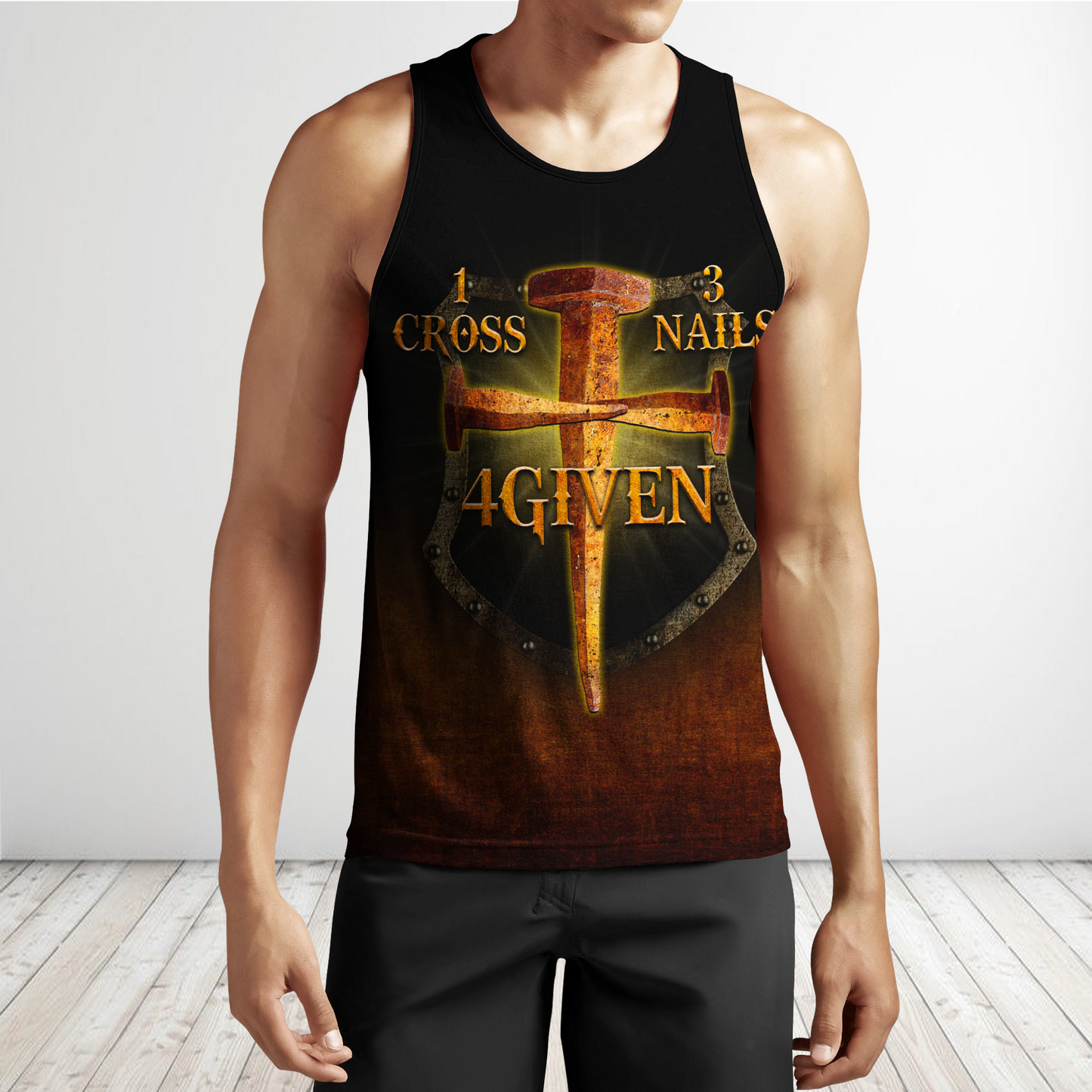1 Cross 3 Nails 4 Given  3D All Over Printed Shirts For Men and Women Pi30062002