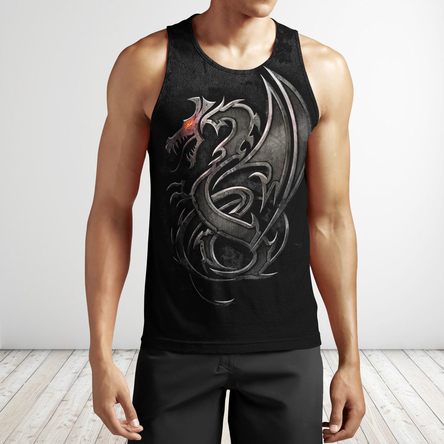 3D Armor Tattoo and Dungeon Dragon Hoodie HAC130102 - Amaze Style™-Apparel