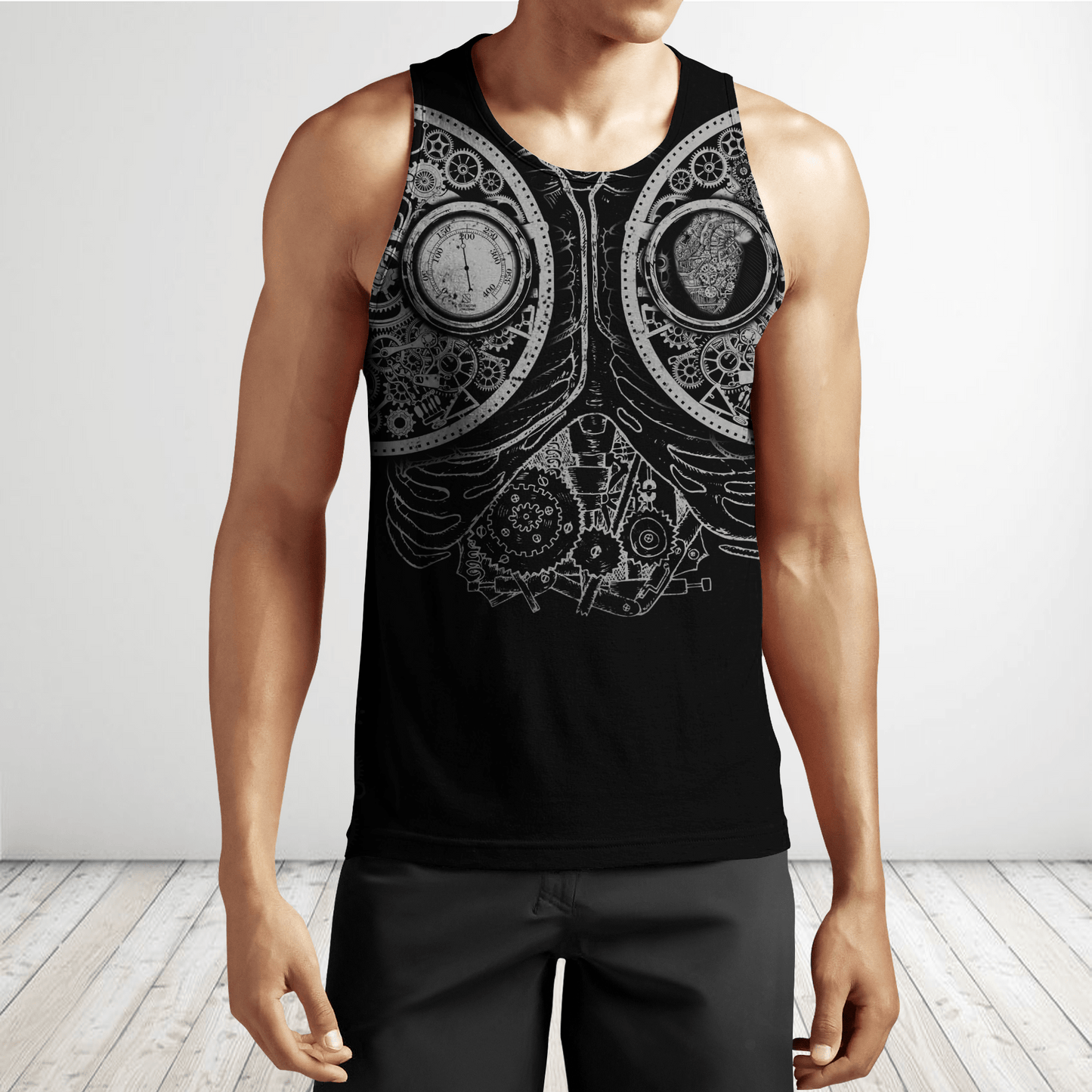 Steampunk Mechanic 3D Over Printed Hoodie for Men and Women-ML