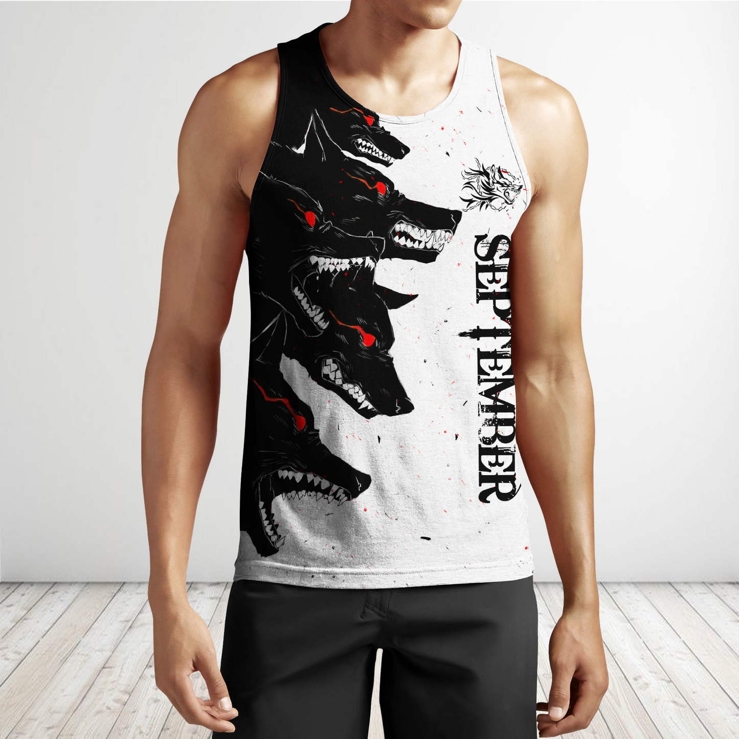 The Dark Wolf September 3D All Over Printed Unisex Deluxe Hoodie ML