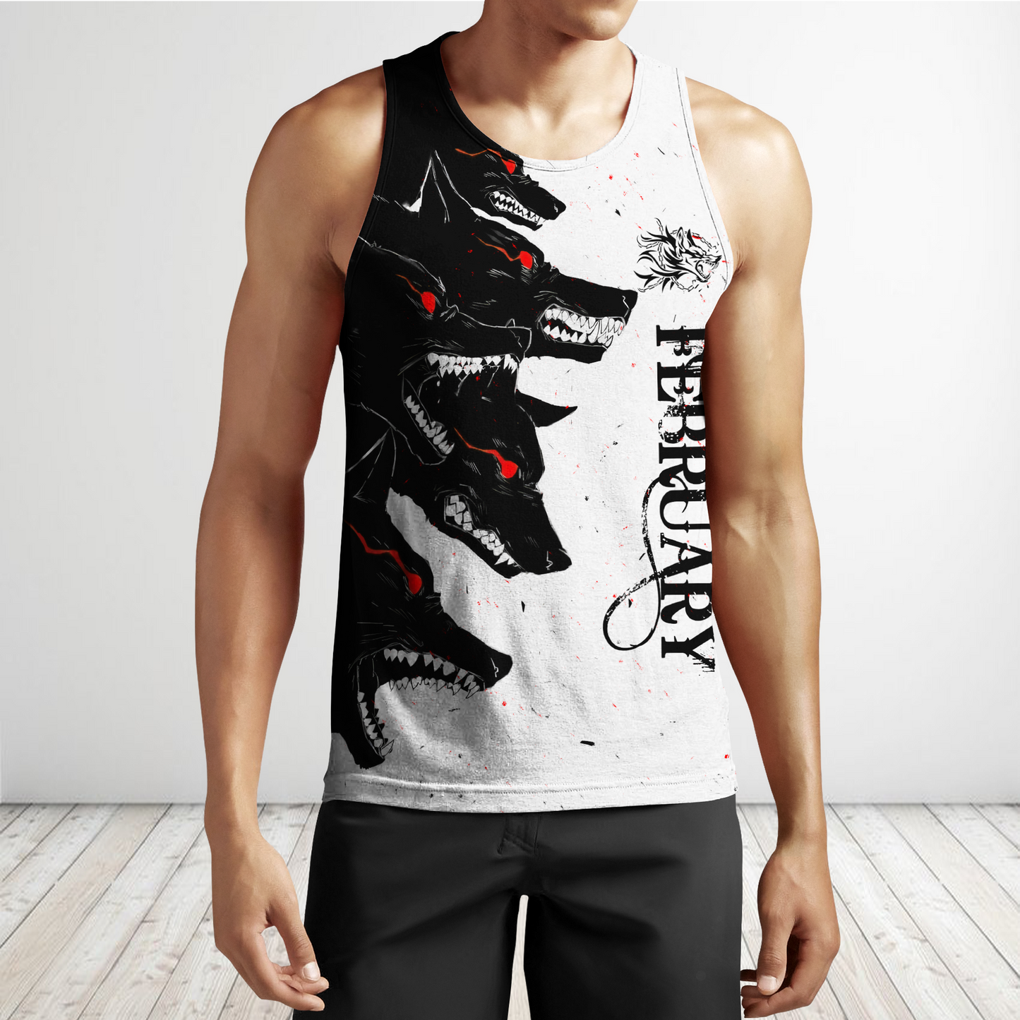 The Dark Wolf February 3D All Over Printed Unisex Deluxe Hoodie ML