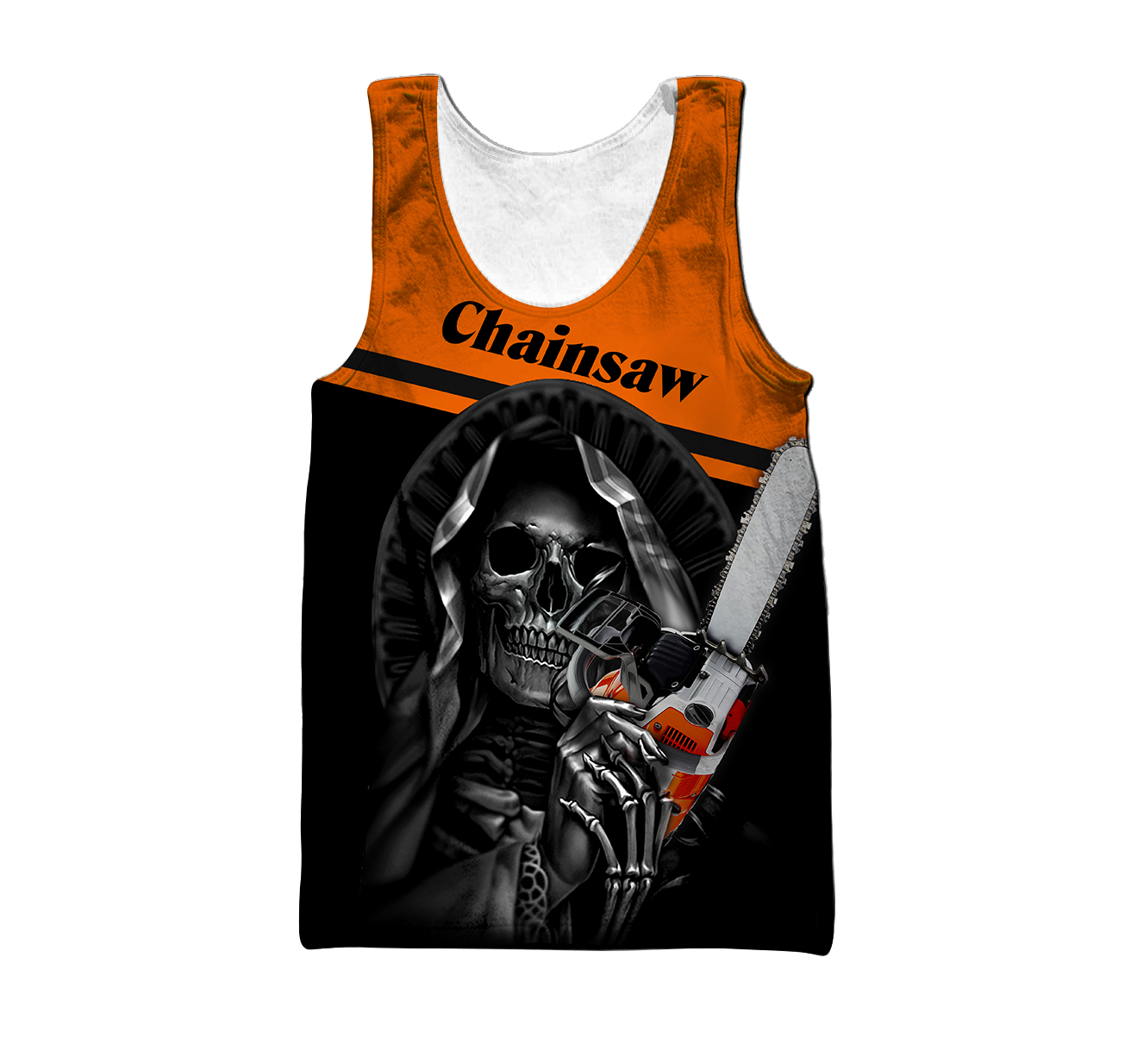 3D All Over Printed Logger Skull Chainsaw Unisex Shirts