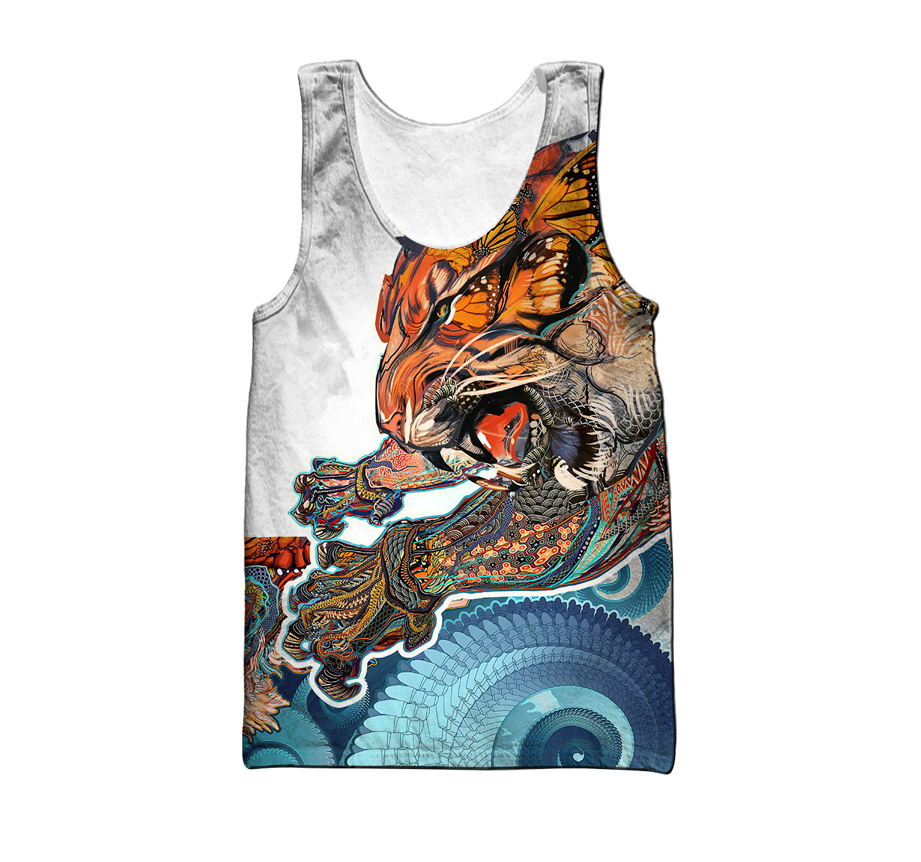 Tattoo Tiger Mythology 3D Over Printed Unisex Shirt