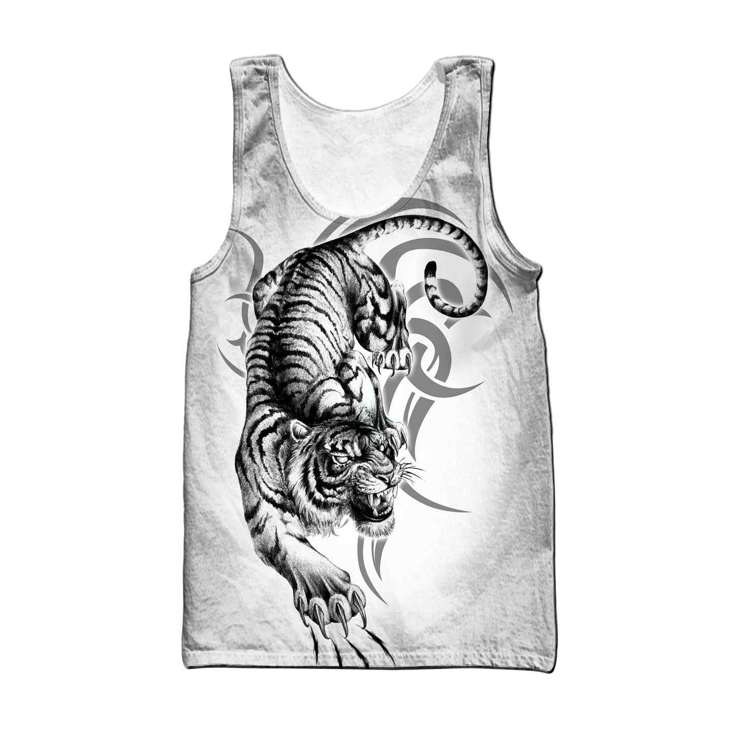 White Tiger Tattoo 3D All Over Printed  Unisex Shirts