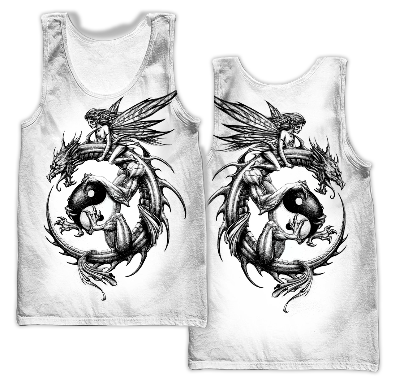 Tattoo and Dungeon Dragon Hoodie T Shirt For Men and Women HAC250504-NM-Apparel-NM-Tank Top-S-Vibe Cosy™