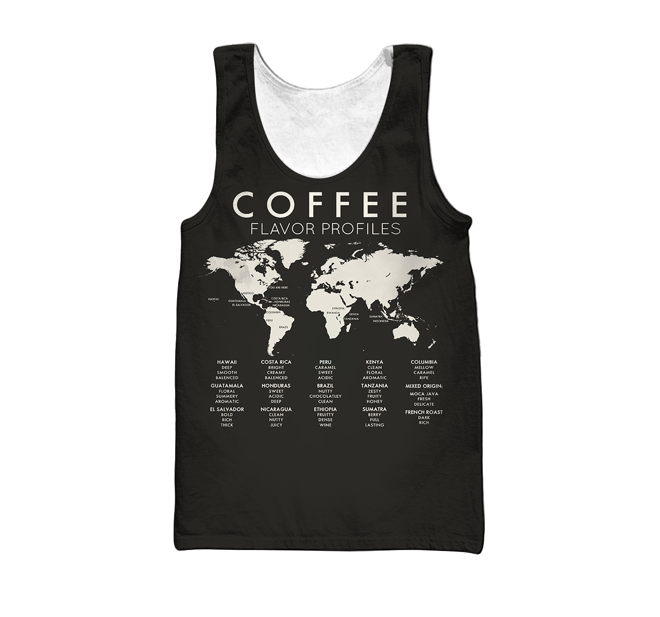 Beautiful Maps Coffee World 3D All Over Printed Differences Between Types Of World Coffee Shirts and Shorts Pi271102 PL - Amaze Style™-Apparel