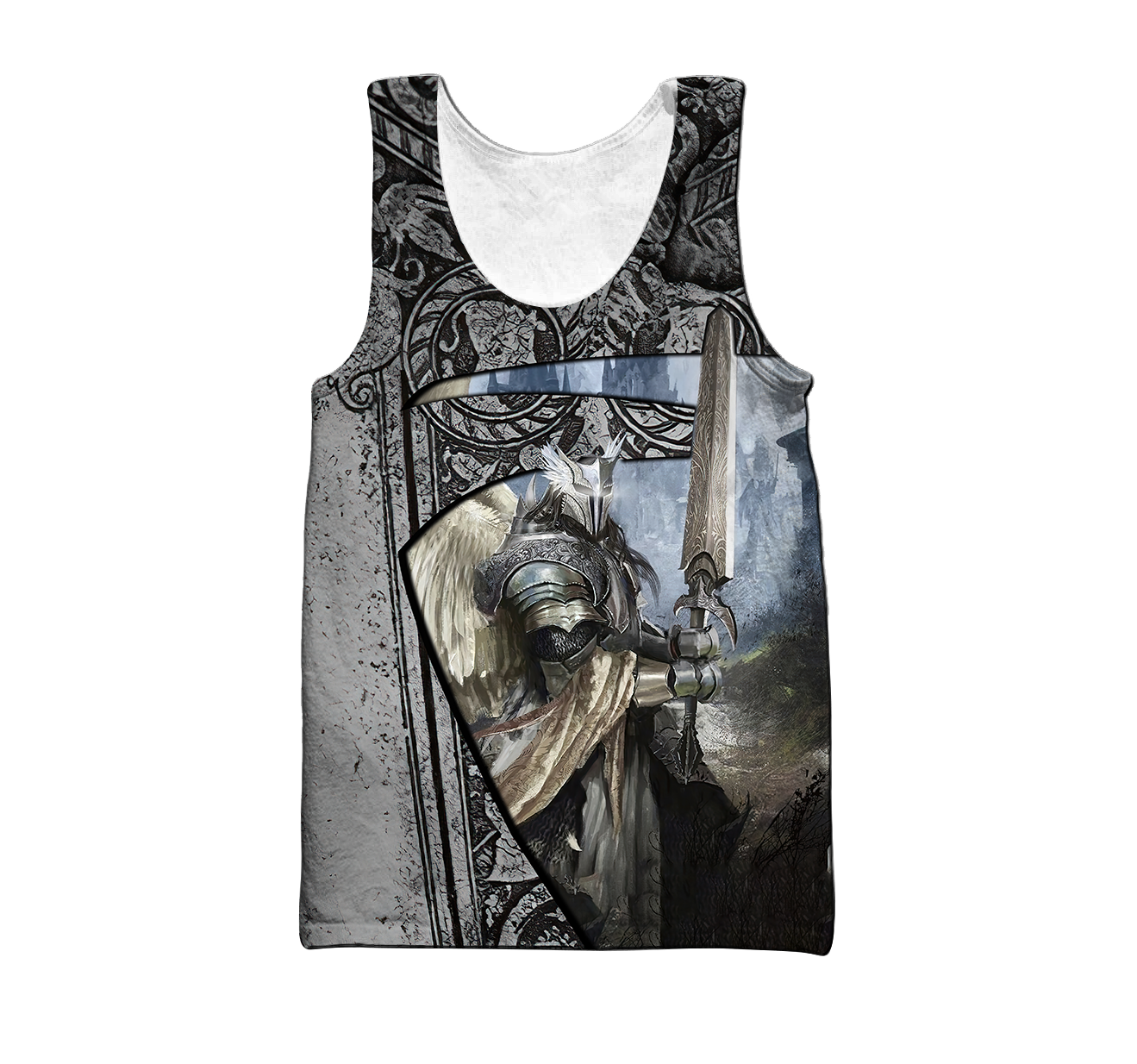 Stunning angel knight templar 3D all over printed for men and women HHT07092014