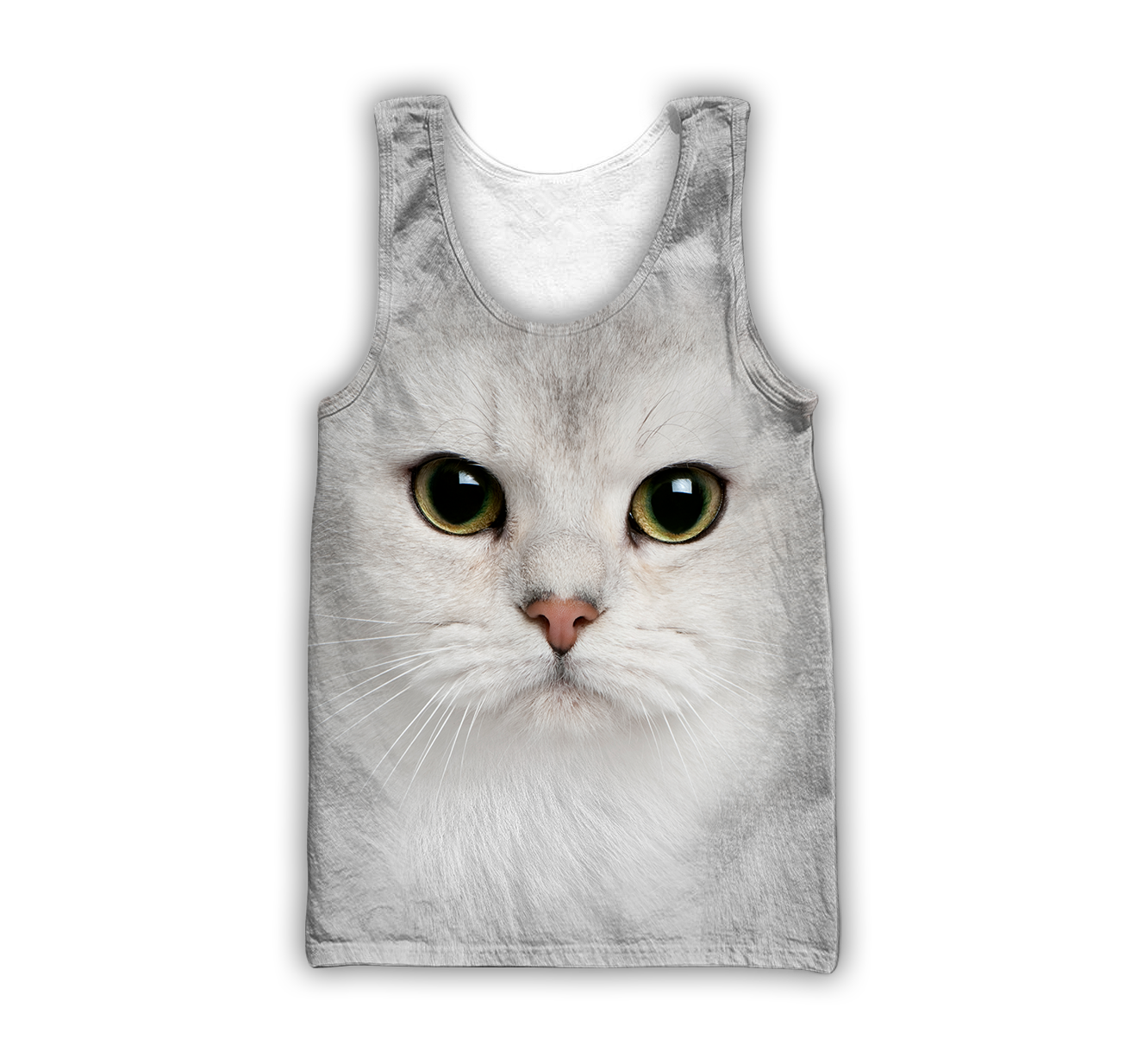 White Cat face hair premium hoodie sweatshirt cover