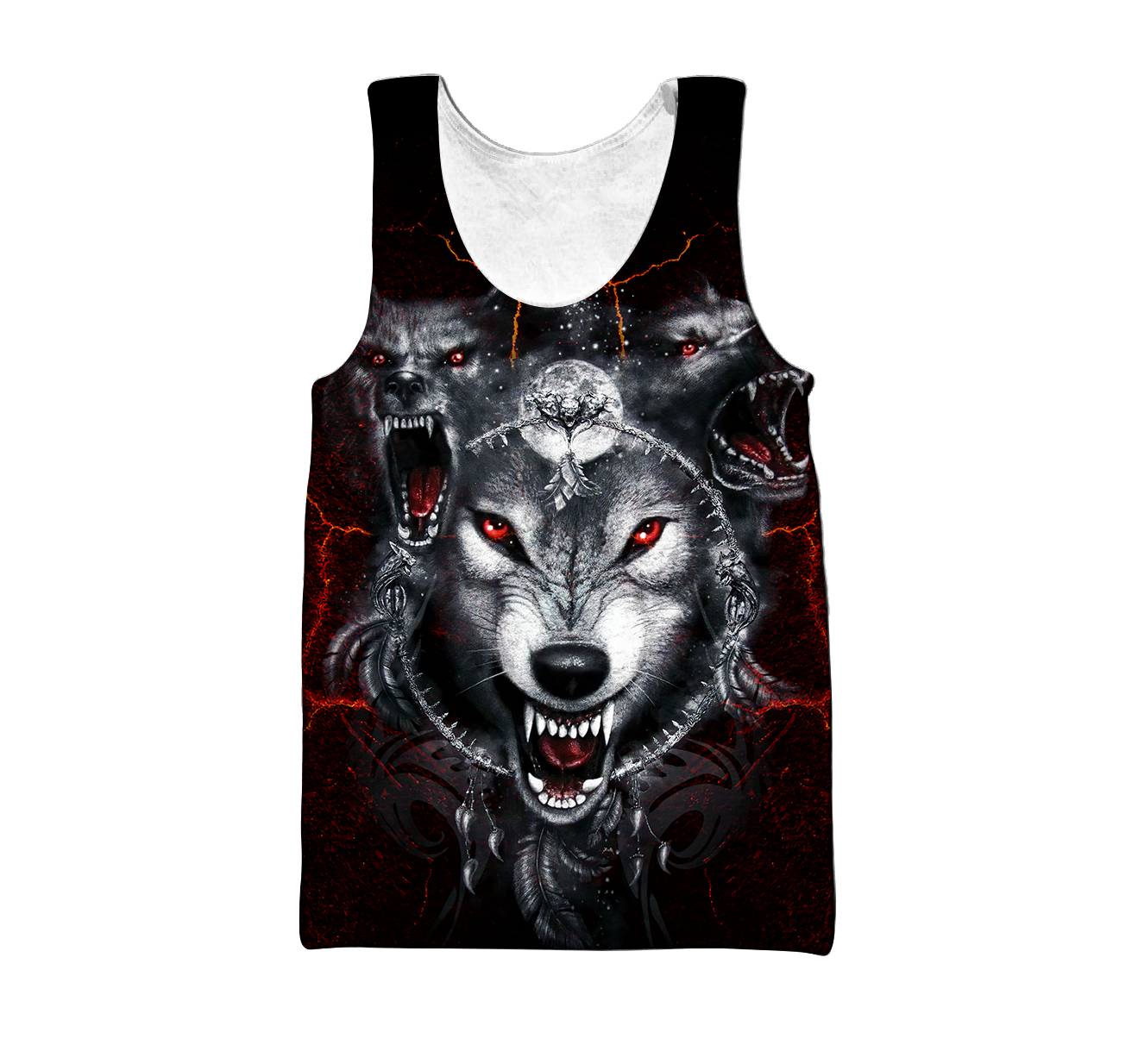 All Over Printed Wolf Hoodie MEI09102003-MEI