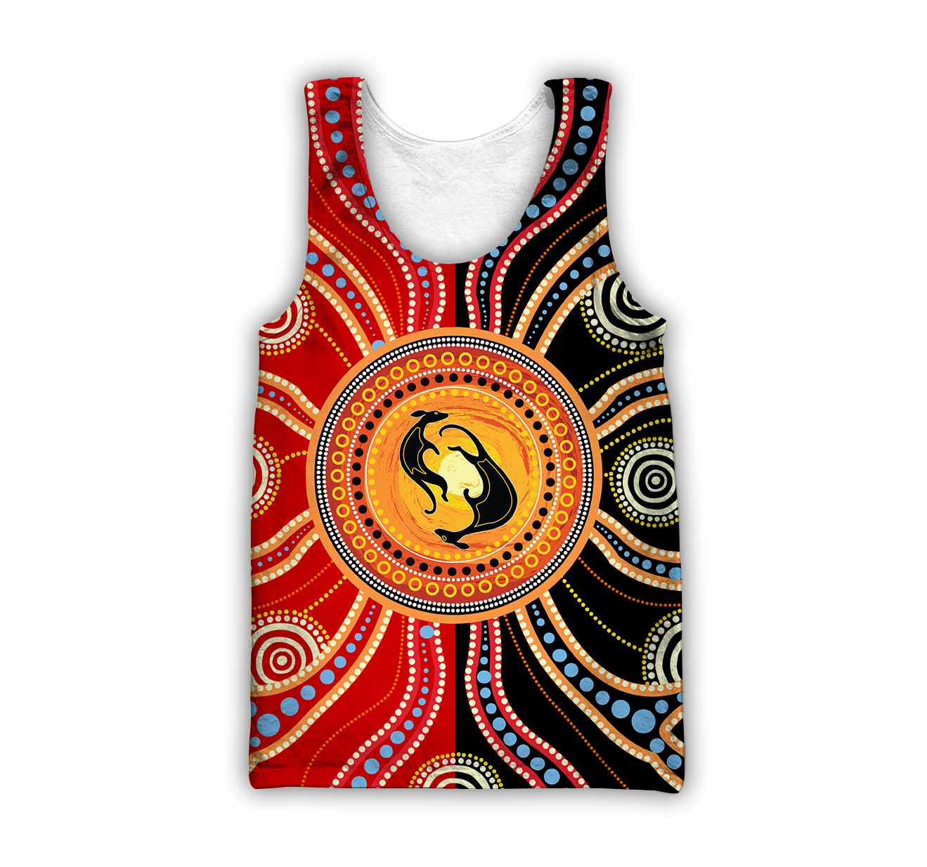 Aboriginal Kangaroo Australia Indigenous Painting Art shirts for men and women