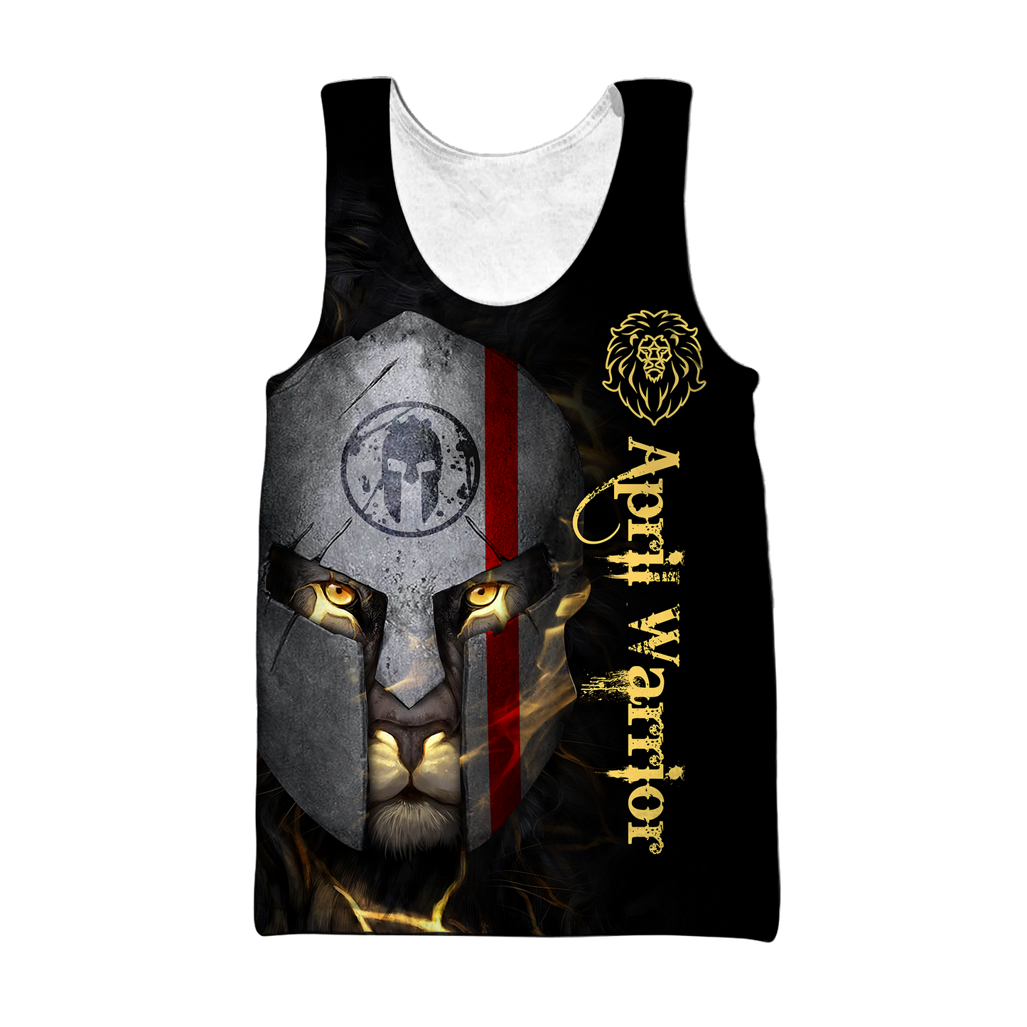 April Spartan Lion Warrior 3D All Over Printed Unisex Shirt