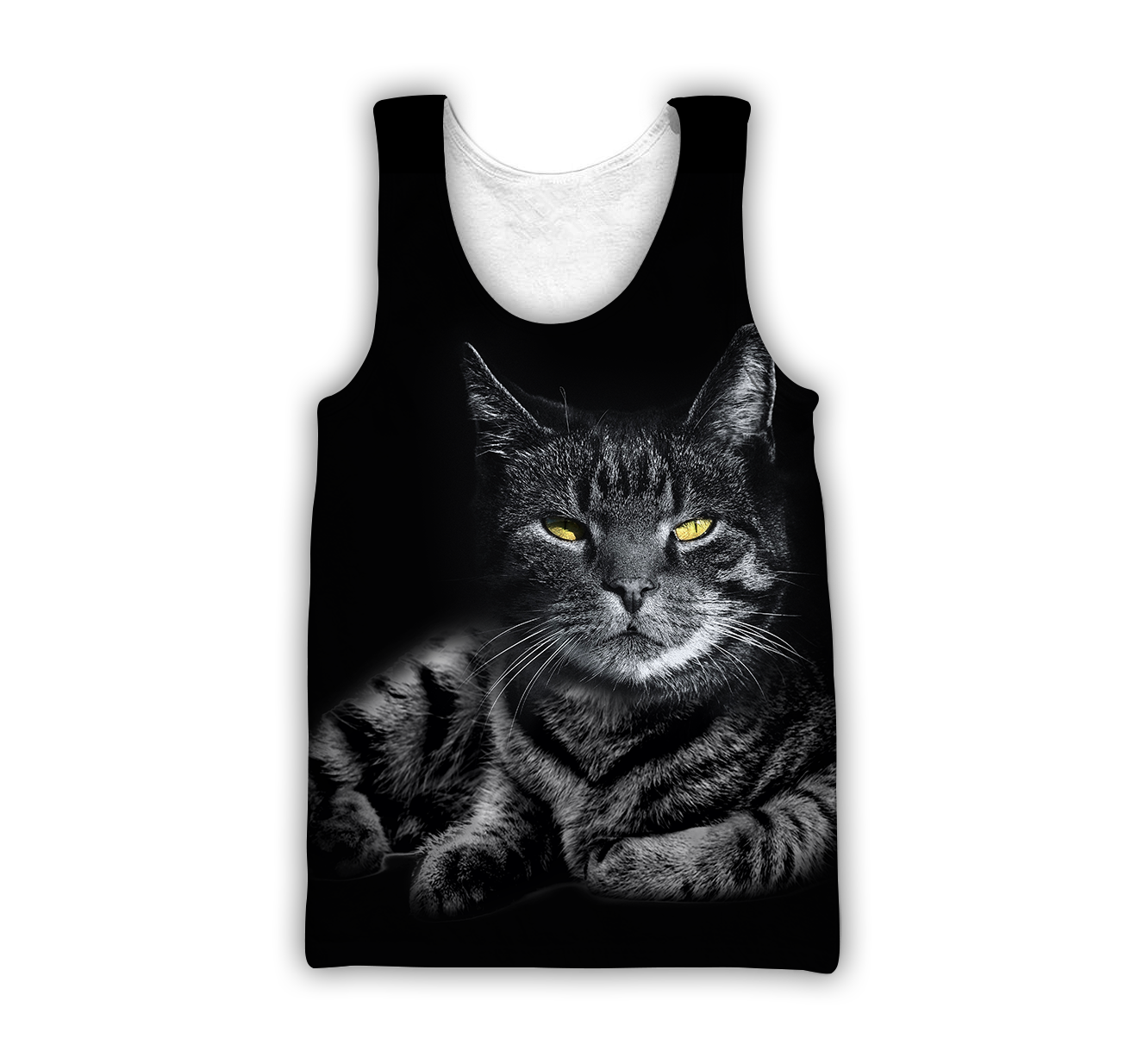 Black cat cover 3D printed shirts for men and women