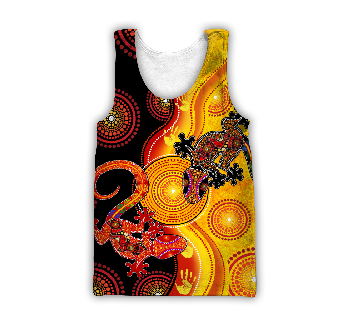 Aboriginal Australia Indigenous Lizards and the Sun shirts for men and women
