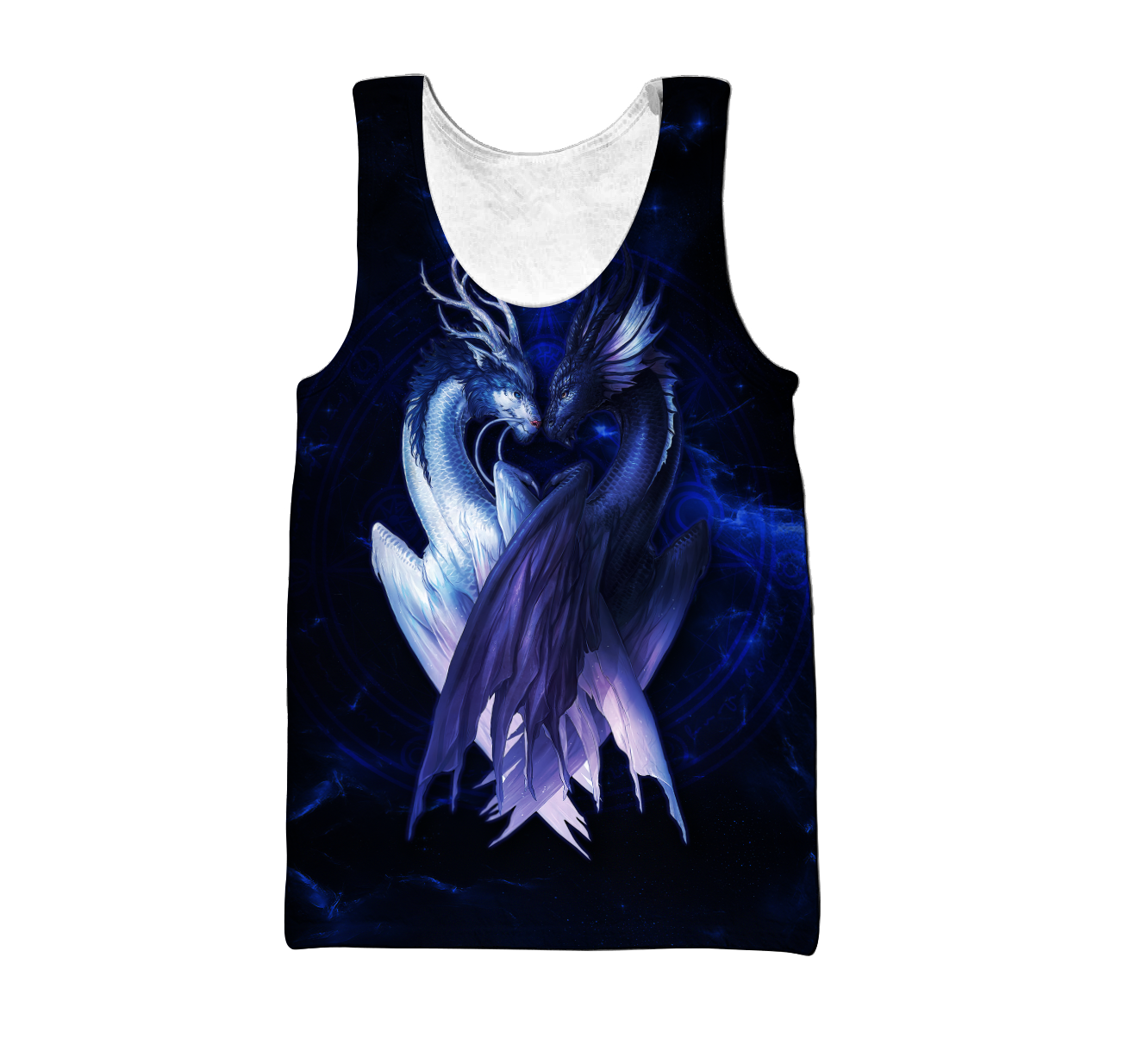 Blue Couple Dragon 3D Shirt All Over Printed Shirts For Men and Women NDD10162002