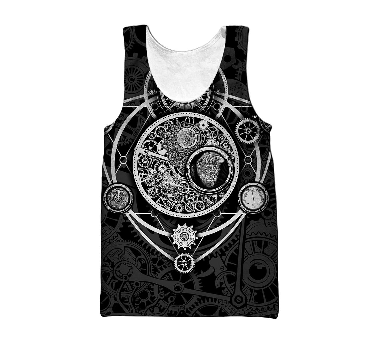 Steampunk Heart of Mechanic 3D Over Printed Hoodie for Men and Women-ML