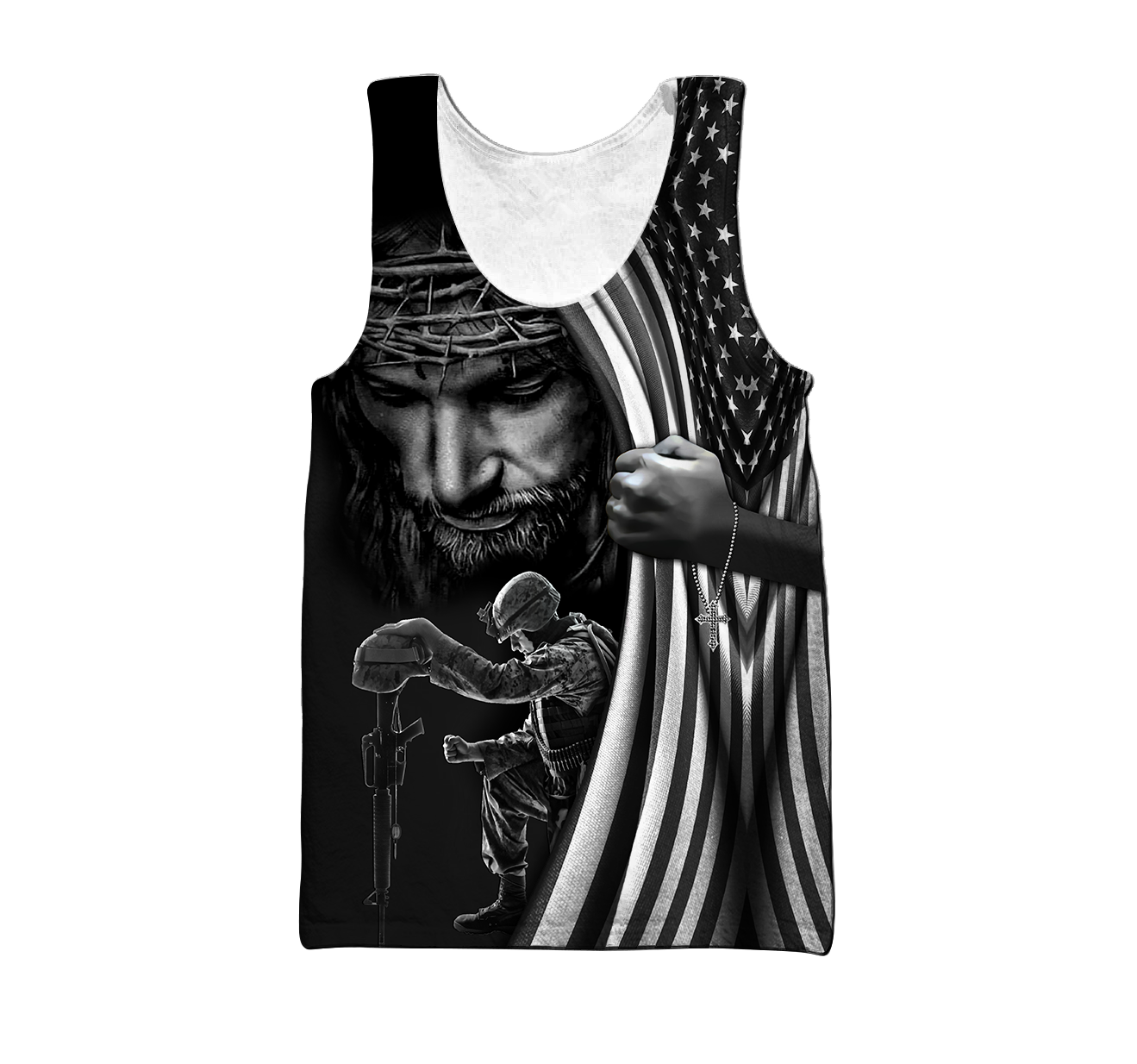 US Veteran One Nation Under God 3D All Over Printed Shirts TA09162002