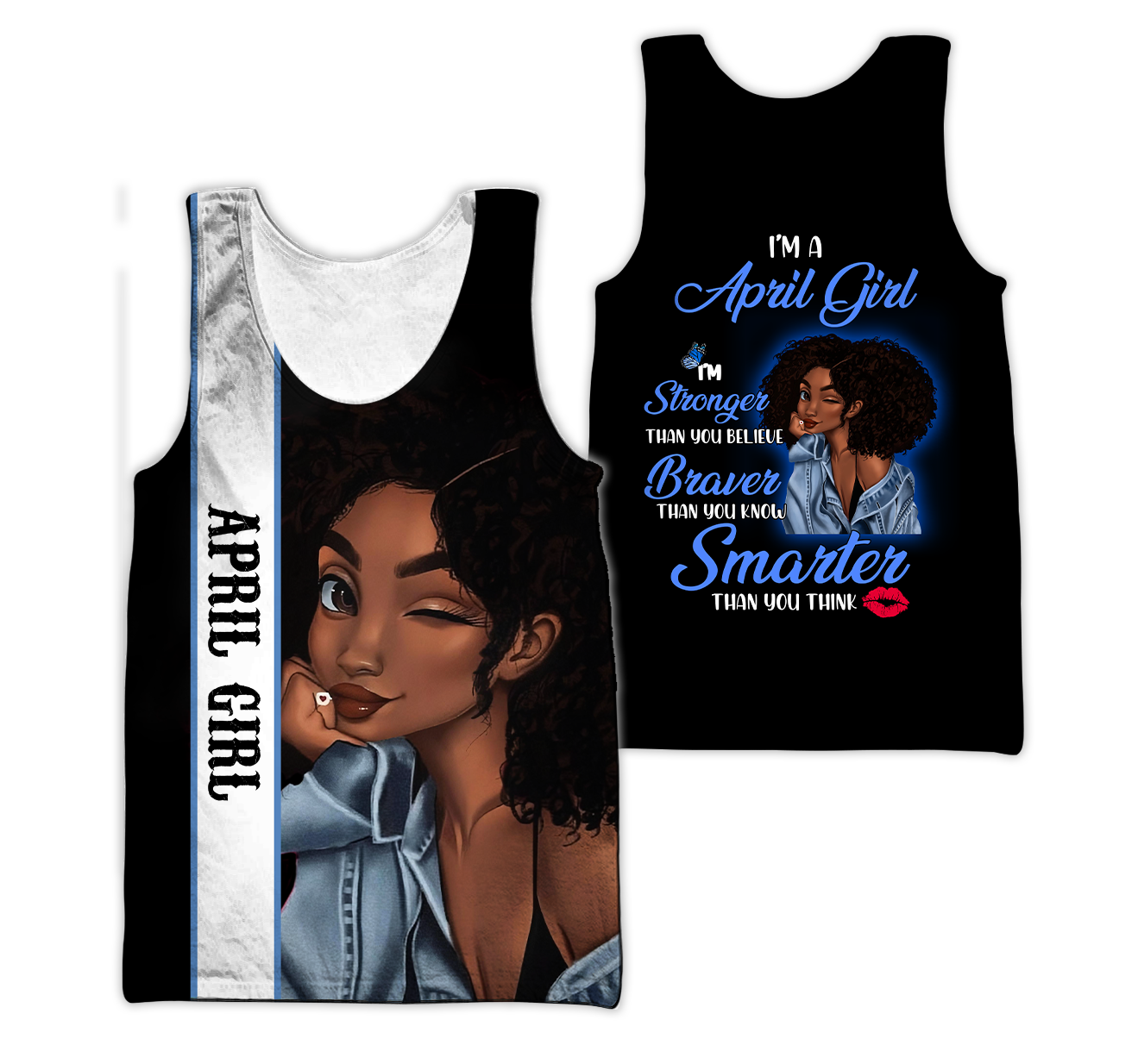 April Girl Customize Name 3D All Over Printed Hoodie