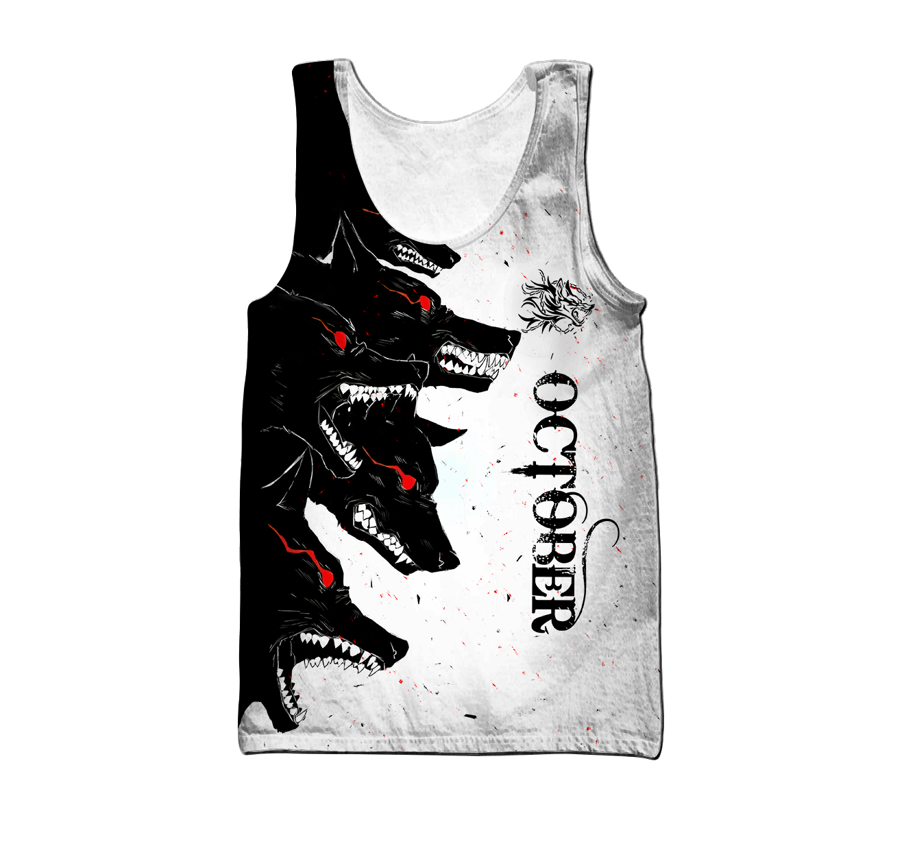 The Dark Wolf October 3D All Over Printed Unisex Deluxe Hoodie ML