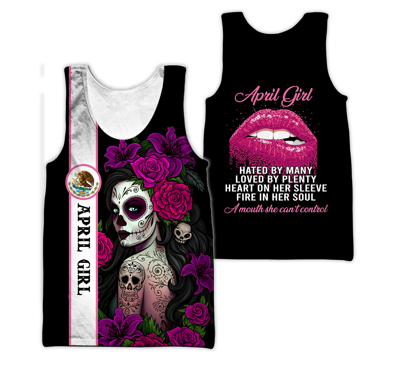 April Girl Customize Name 3D All Over Printed Hoodie