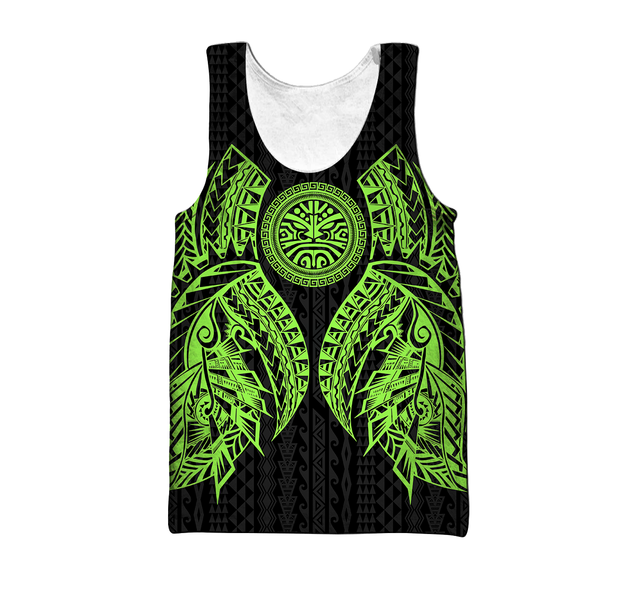 Amazing Polynesian Tattoo Green Hoodie-ML-Apparel-ML-Tank Top-S-Vibe Cosy™