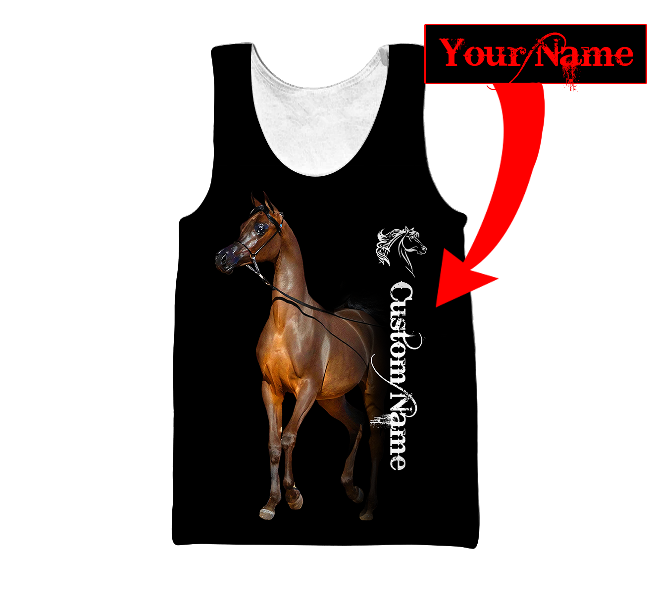 Arabian Horse Custom Name 3D All Over Printed Shirts DQB10072001