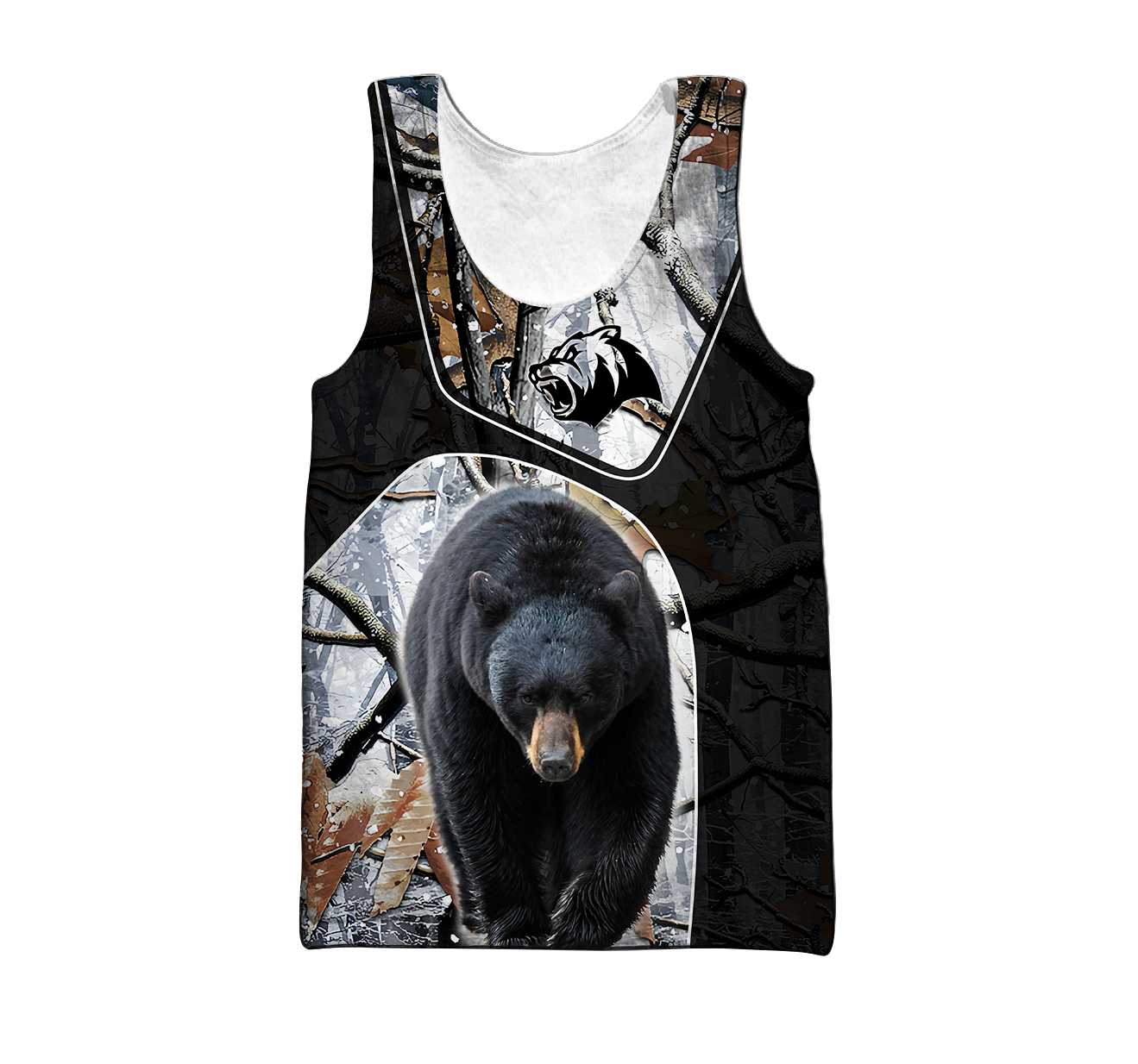 All Over Printed Bear Hoodie MEI09302001-MEI